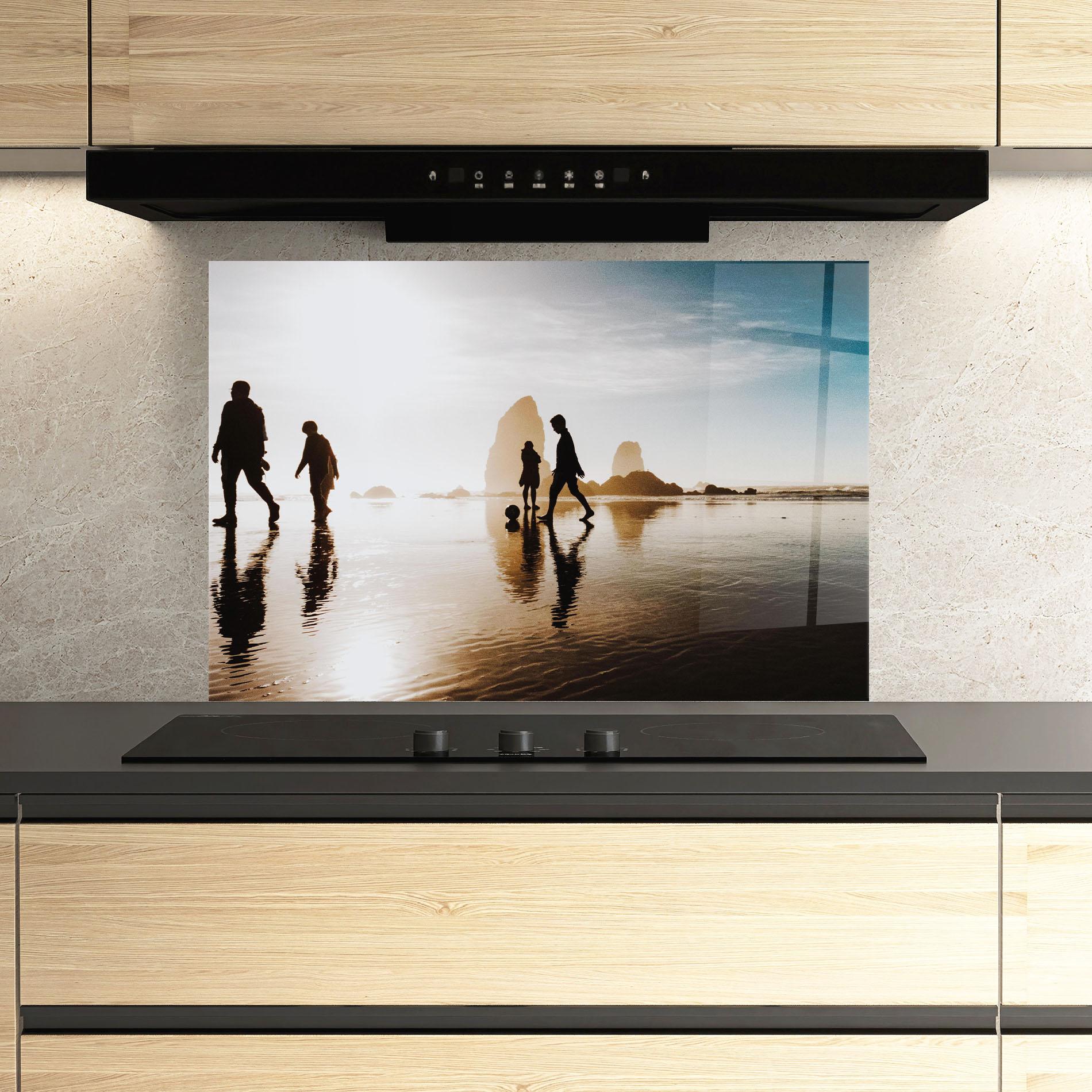 Panou Sticla Bucatarie Football On Water mockup 3