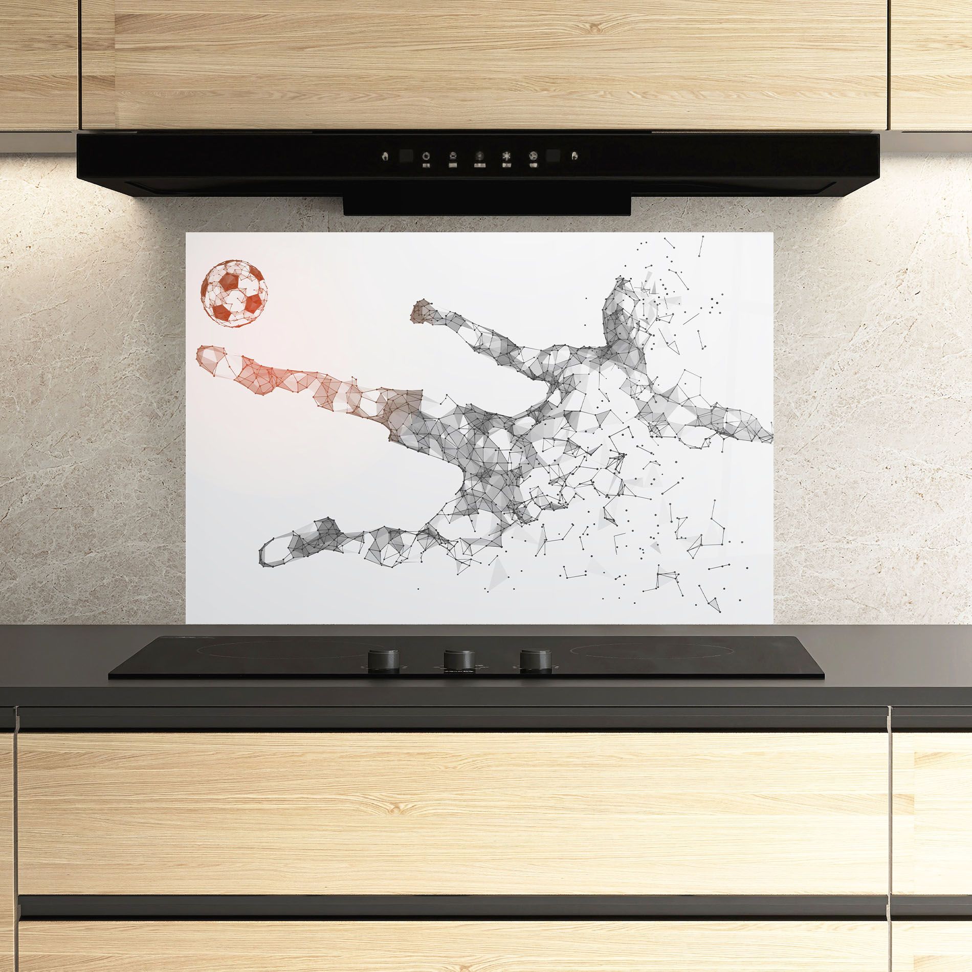 Football Orange Ball mockup 3