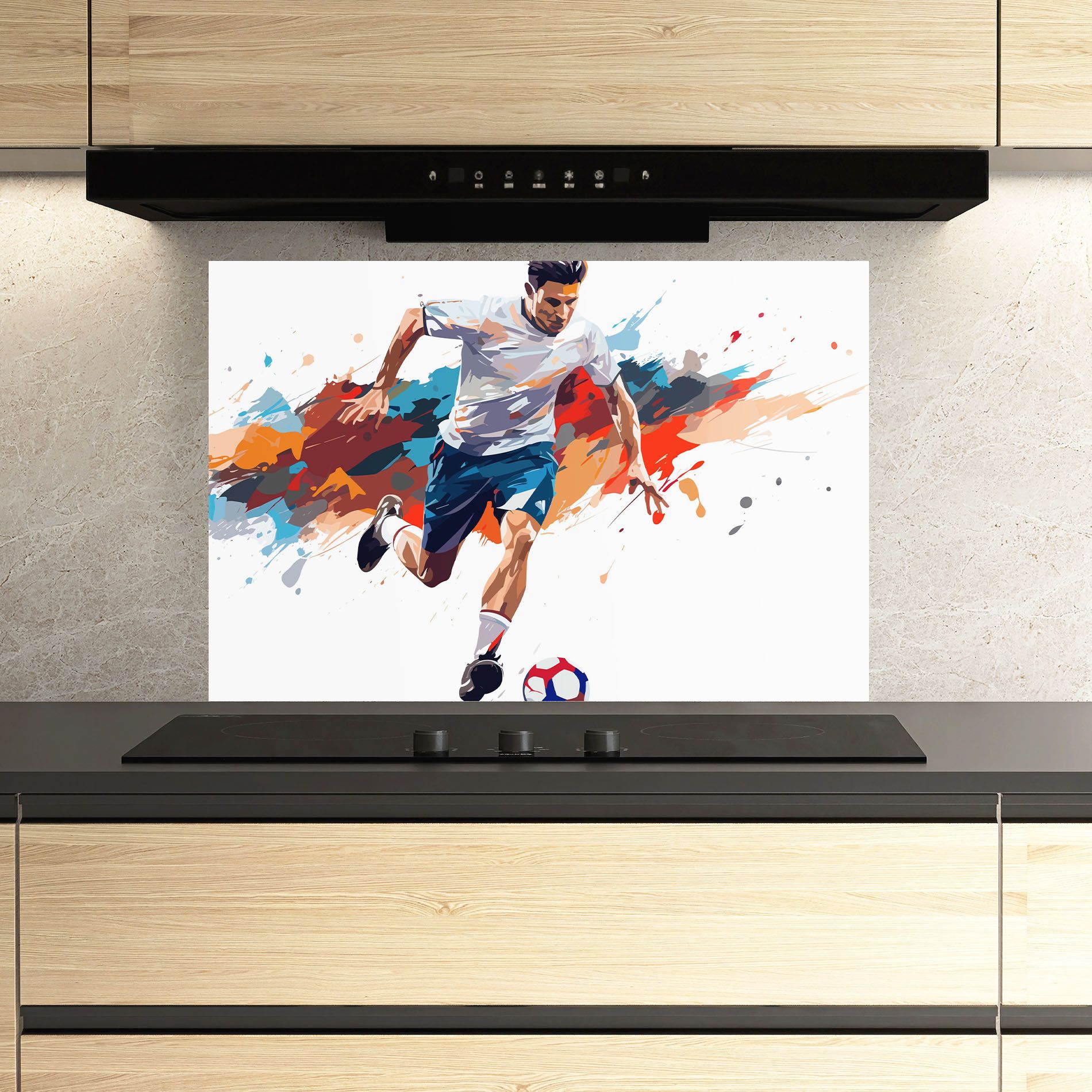 Grey Blue Football mockup 3