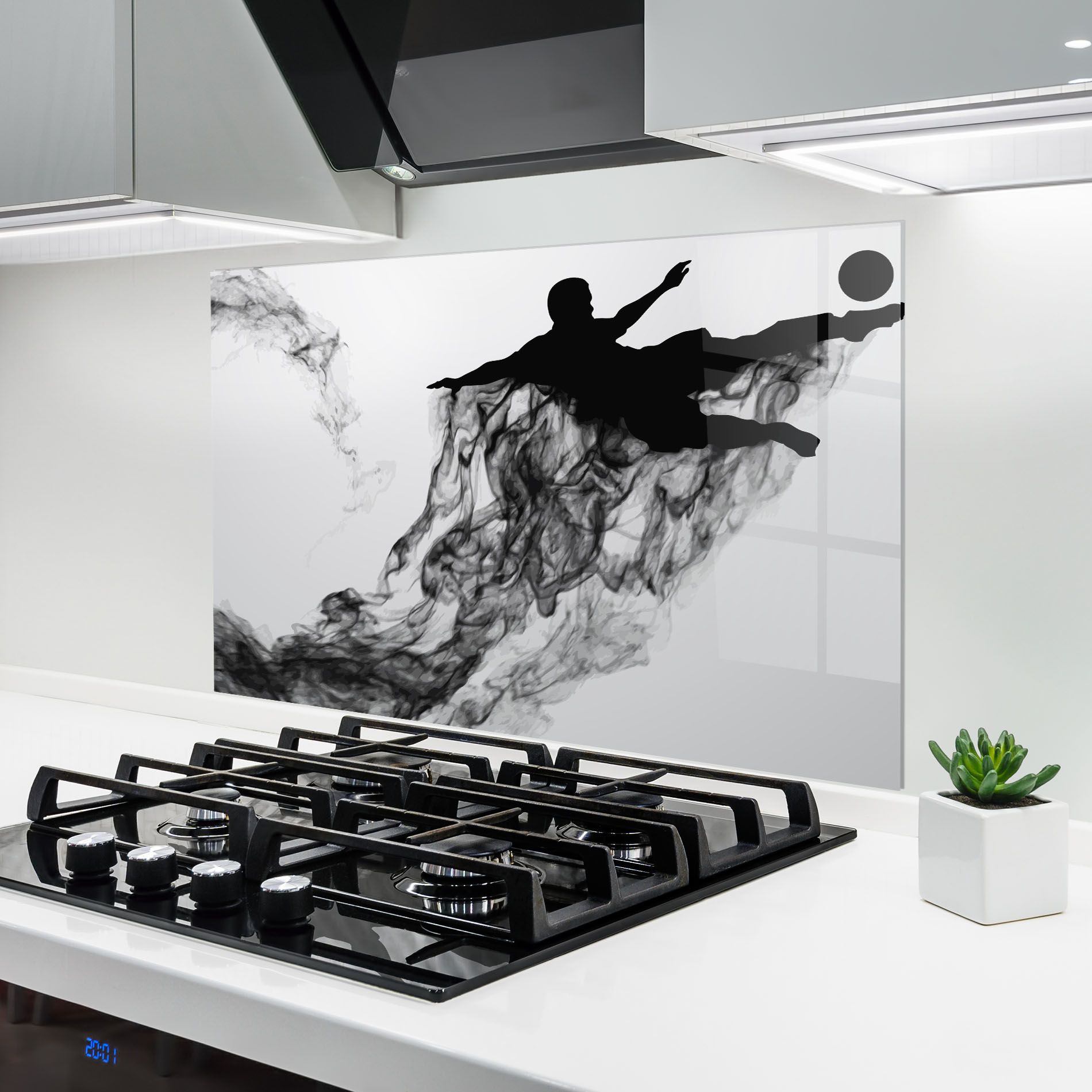 Black Smoke Football mockup 6