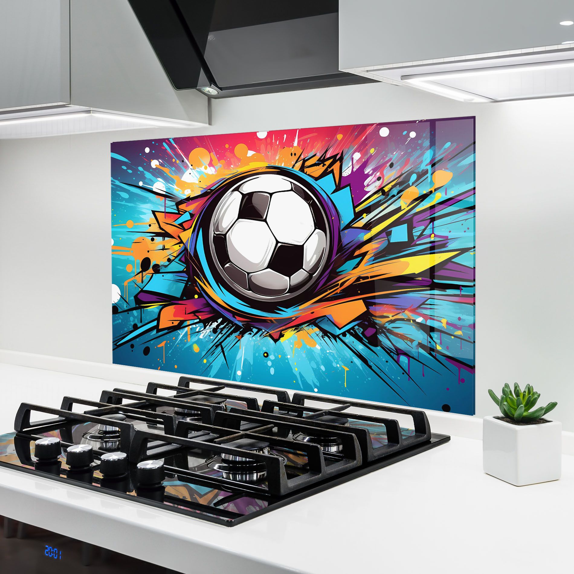 Graffiti Football Flight mockup 6