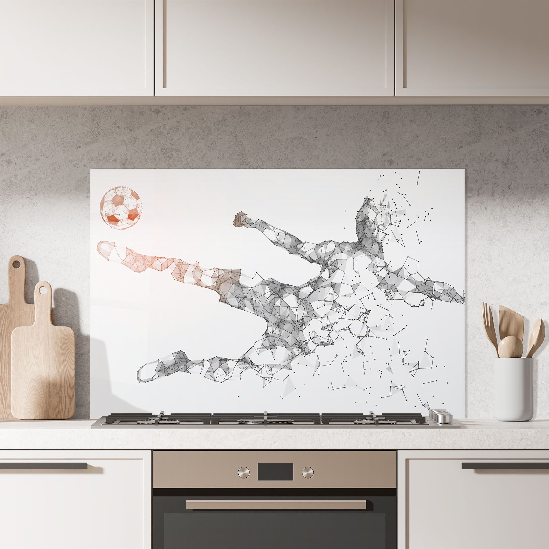 Football Orange Ball mockup 7