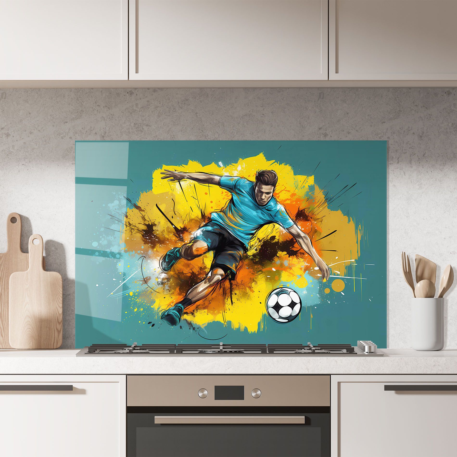 Football Player Painting mockup 7