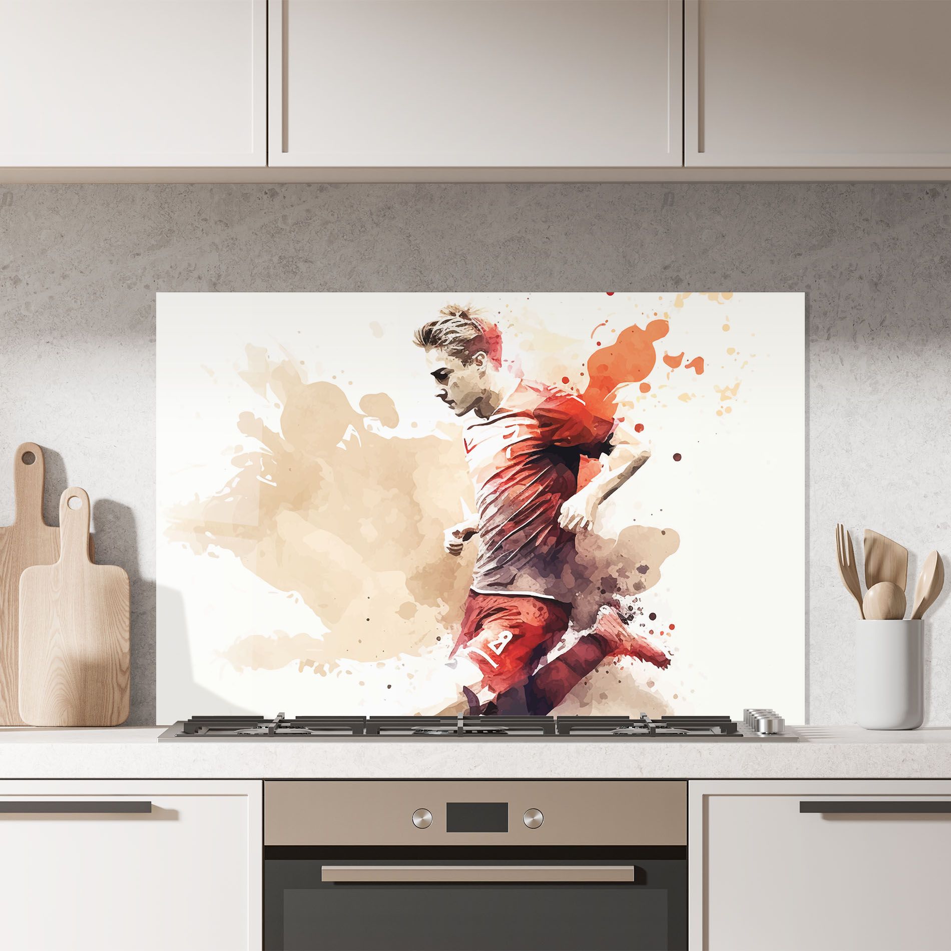 Football Red Cream mockup 7