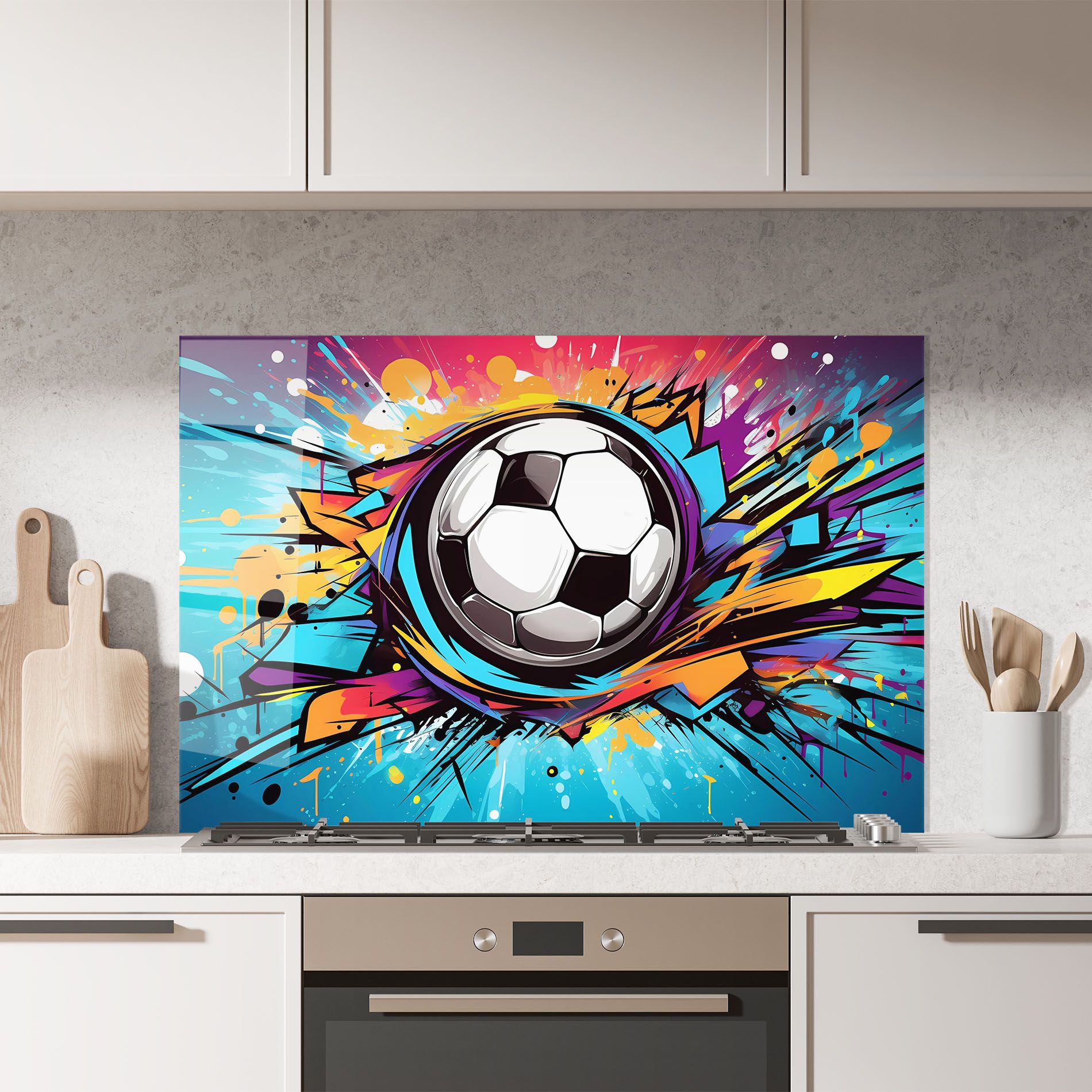 Graffiti Football Flight mockup 7