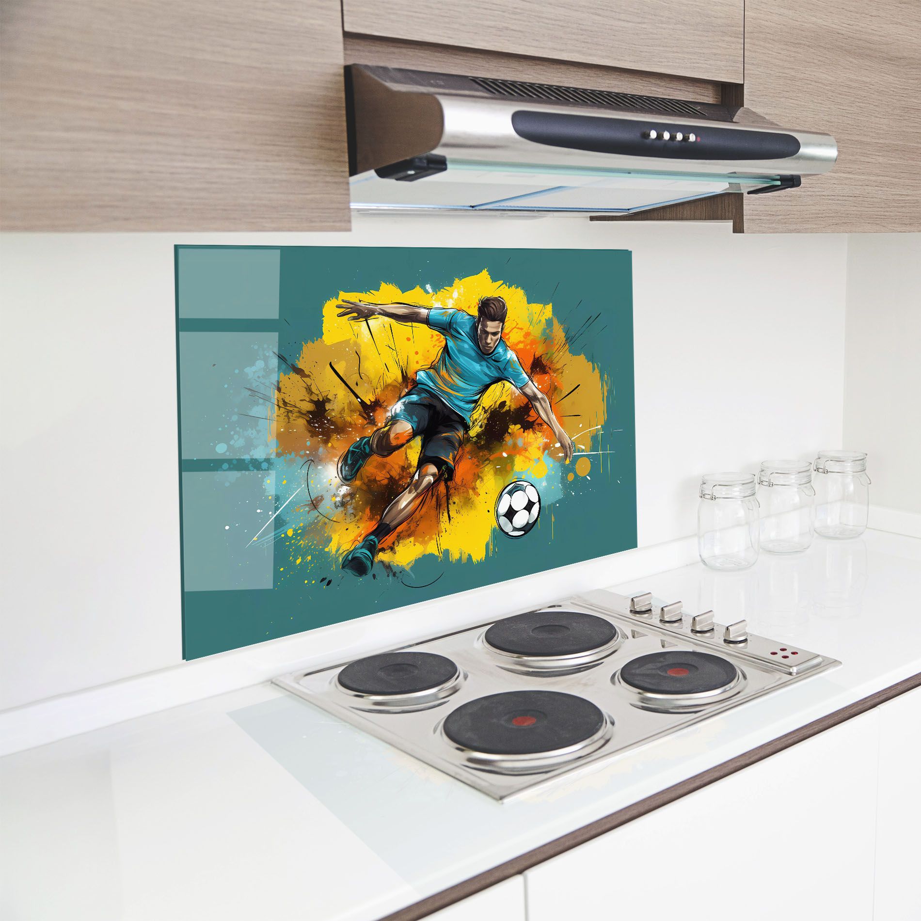 Football Player Painting mockup 8