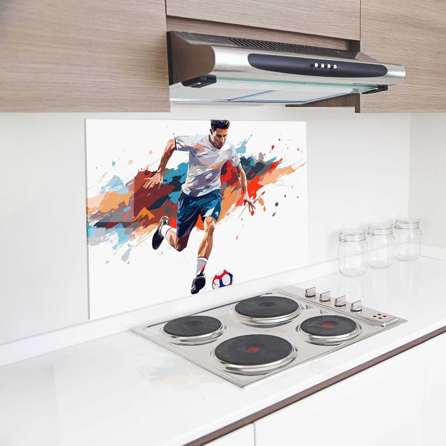 Grey Blue Football mockup 8