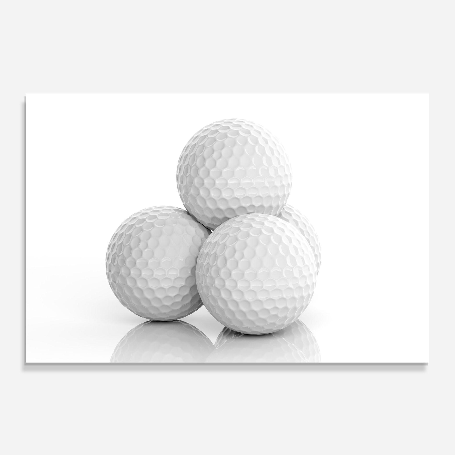 Panou Sticla Bucatarie 3d Golf Balls mockup 0