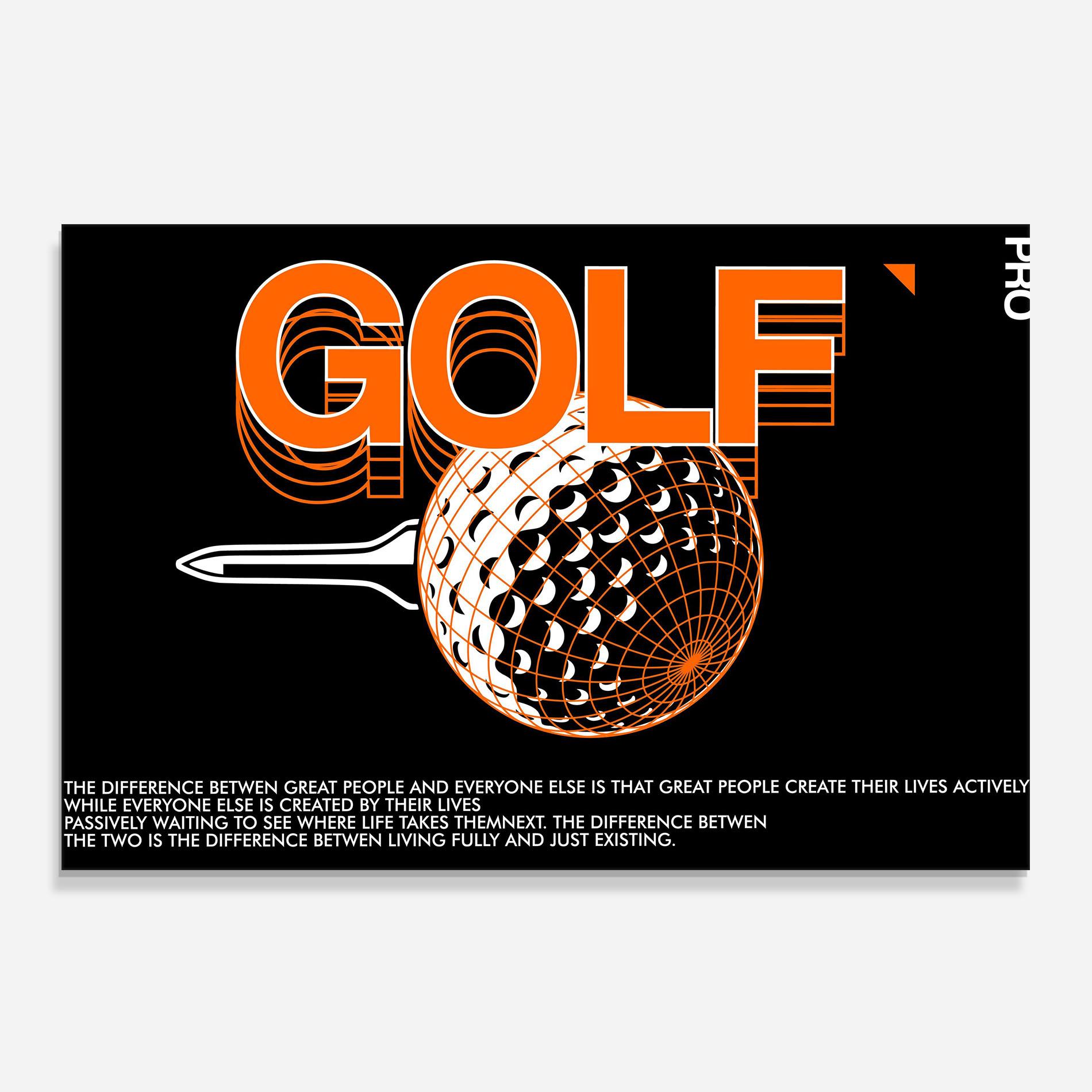 Panou Sticla Bucatarie Golf Great People mockup 0