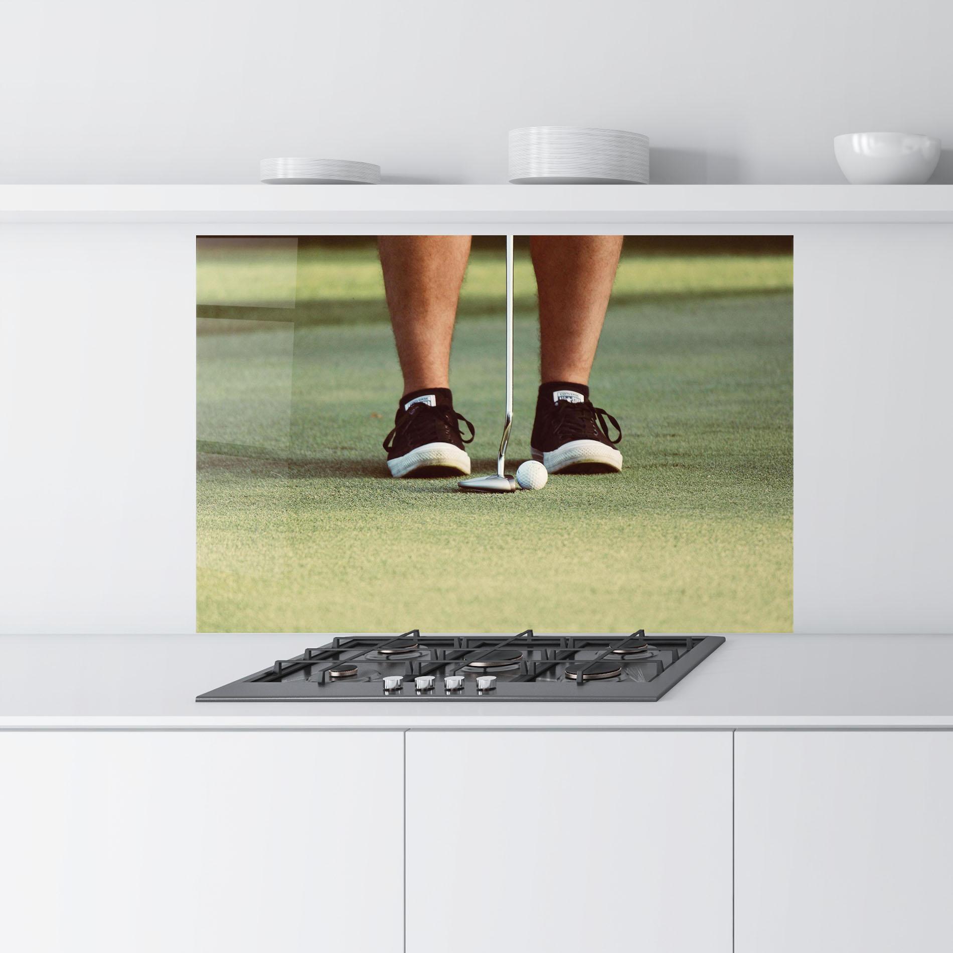 Panou Sticla Bucatarie Converse Golf Ball mockup 9