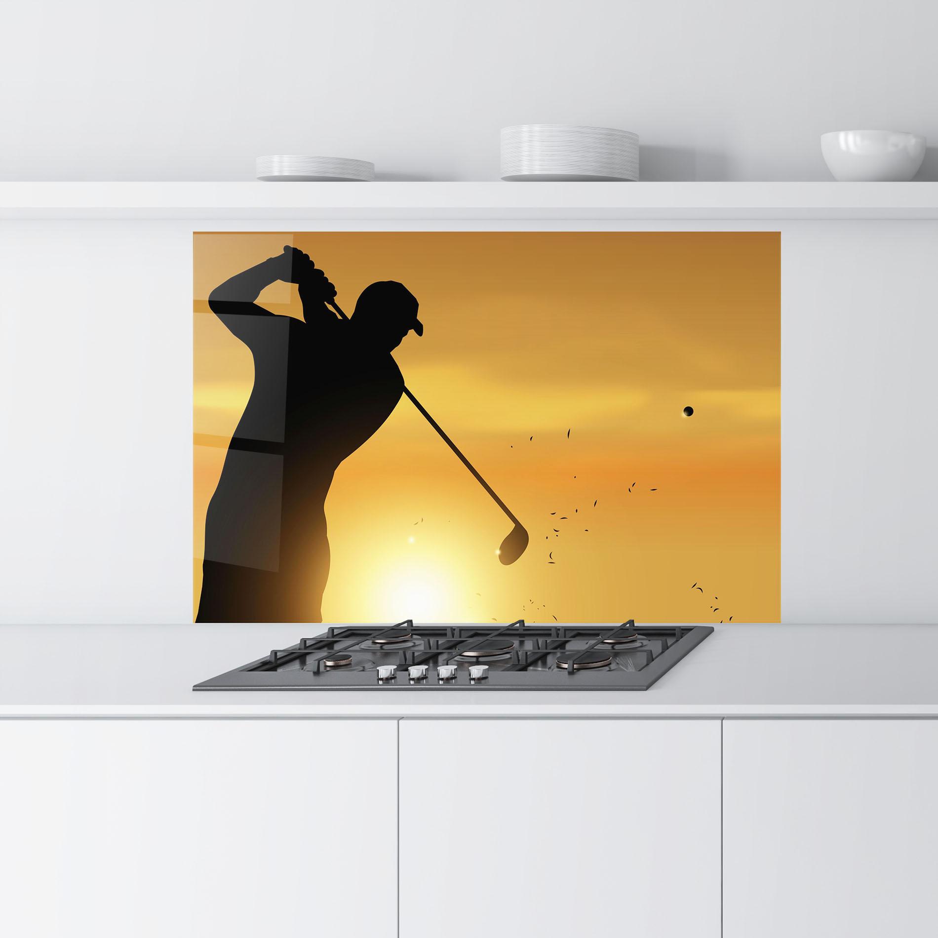 Panou Sticla Bucatarie Gold Sunrise mockup 9