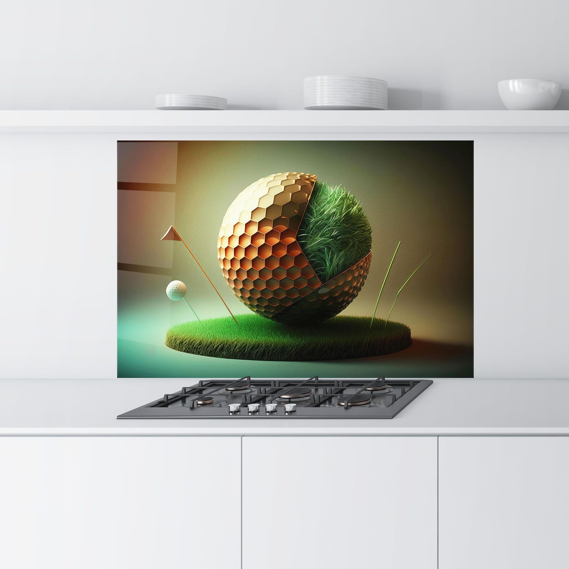 Golf Ball 3d Style mockup 9