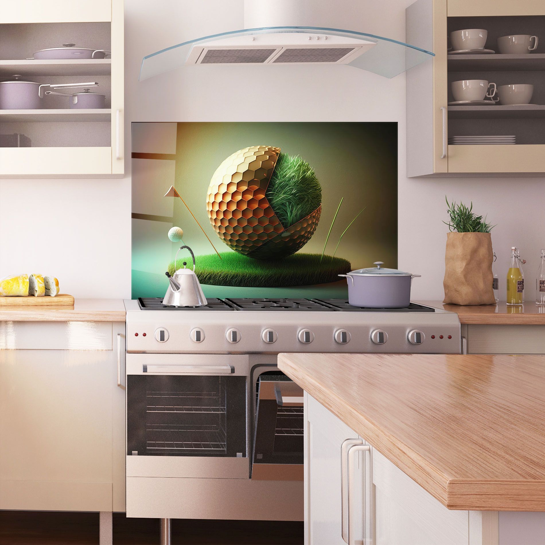 Golf Ball 3d Style mockup 1