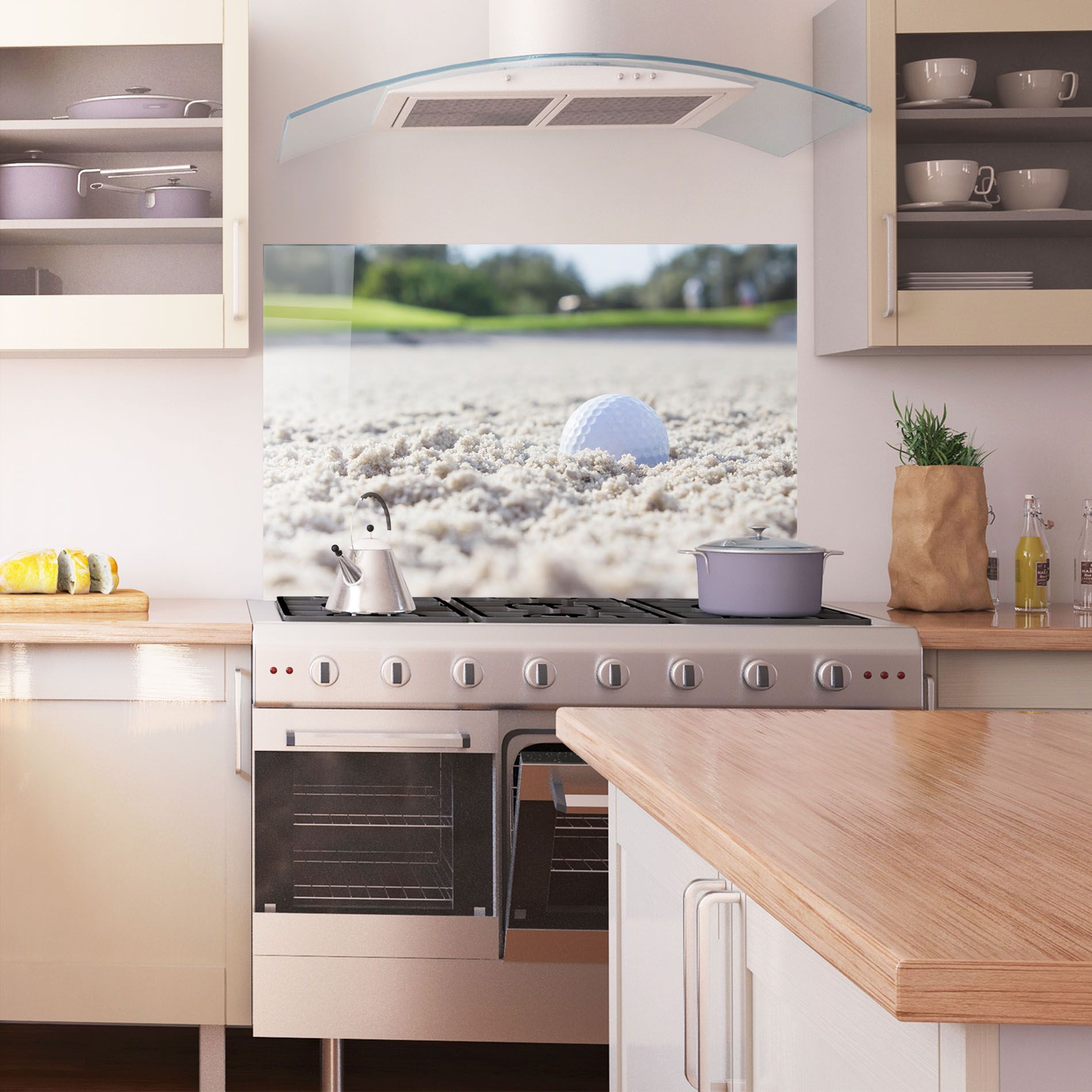 Golf Ball In Sand mockup 1