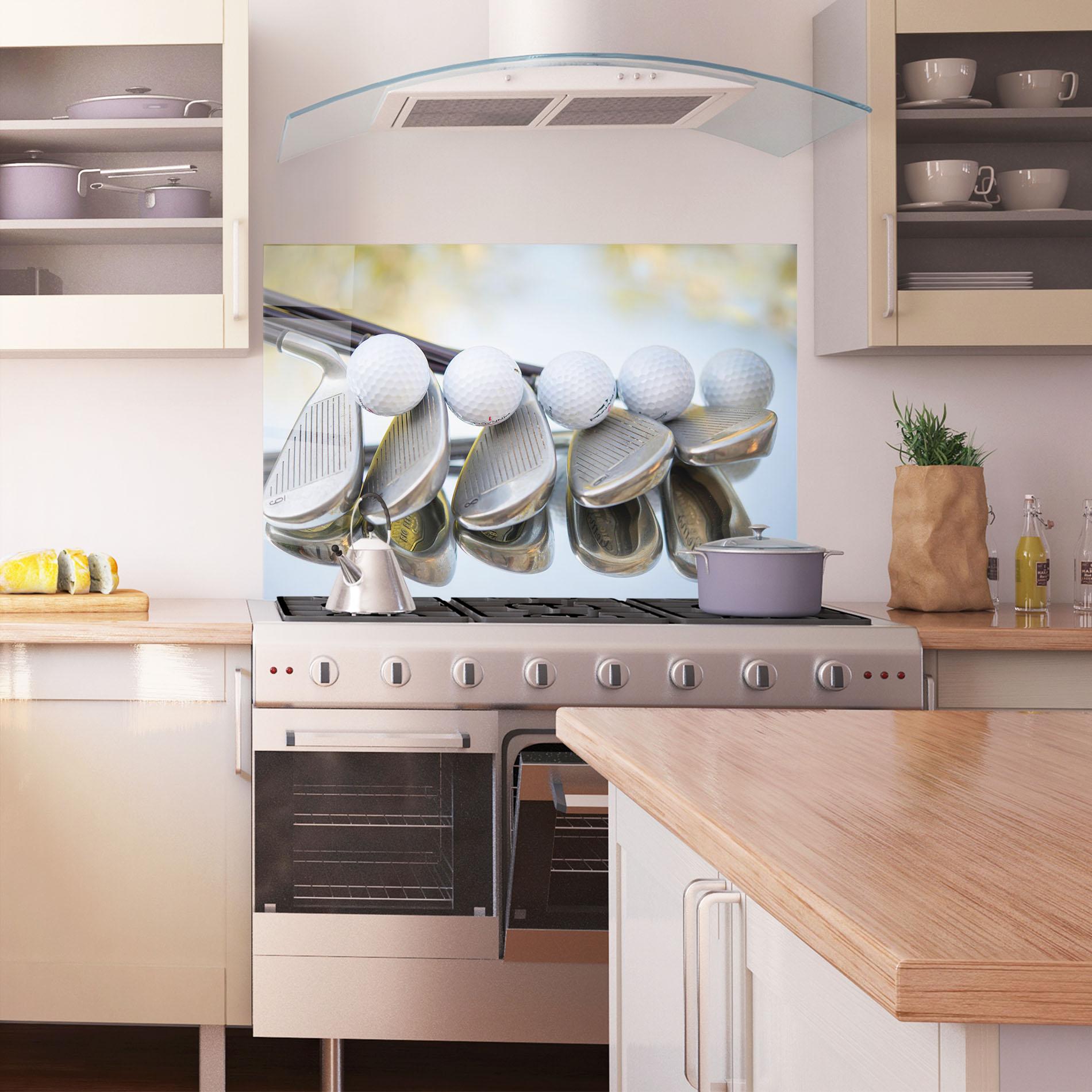 Panou Sticla Bucatarie Golf Set mockup 1