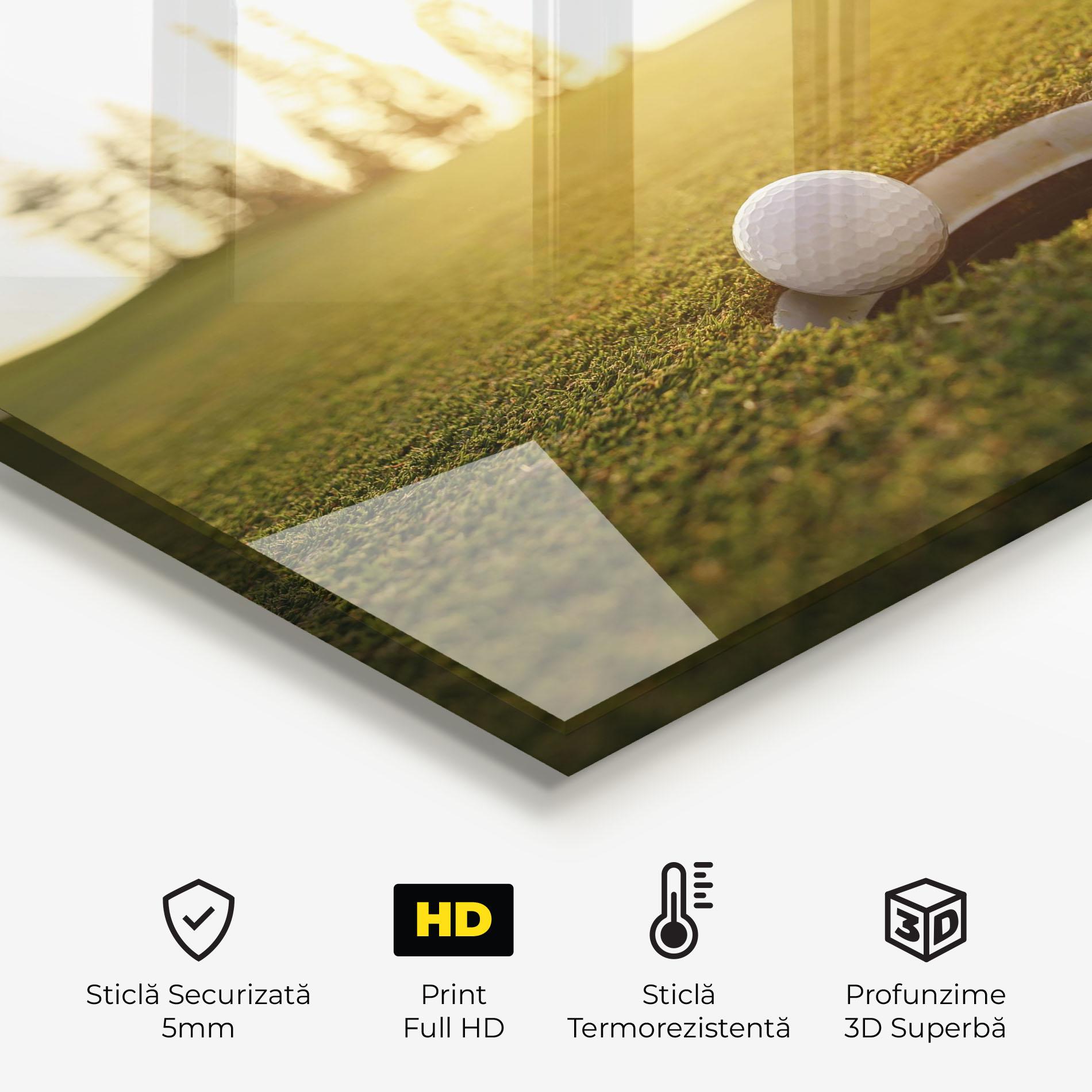 Panou Sticla Bucatarie Golfer Concept mockup 2