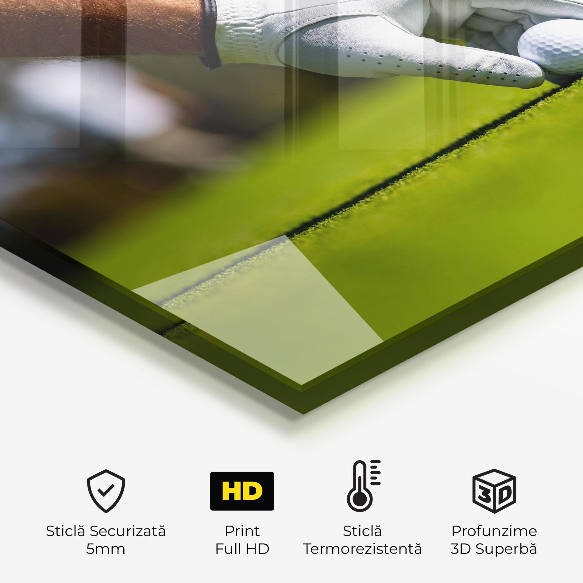 Panou Sticla Bucatarie Golfer Man mockup 2