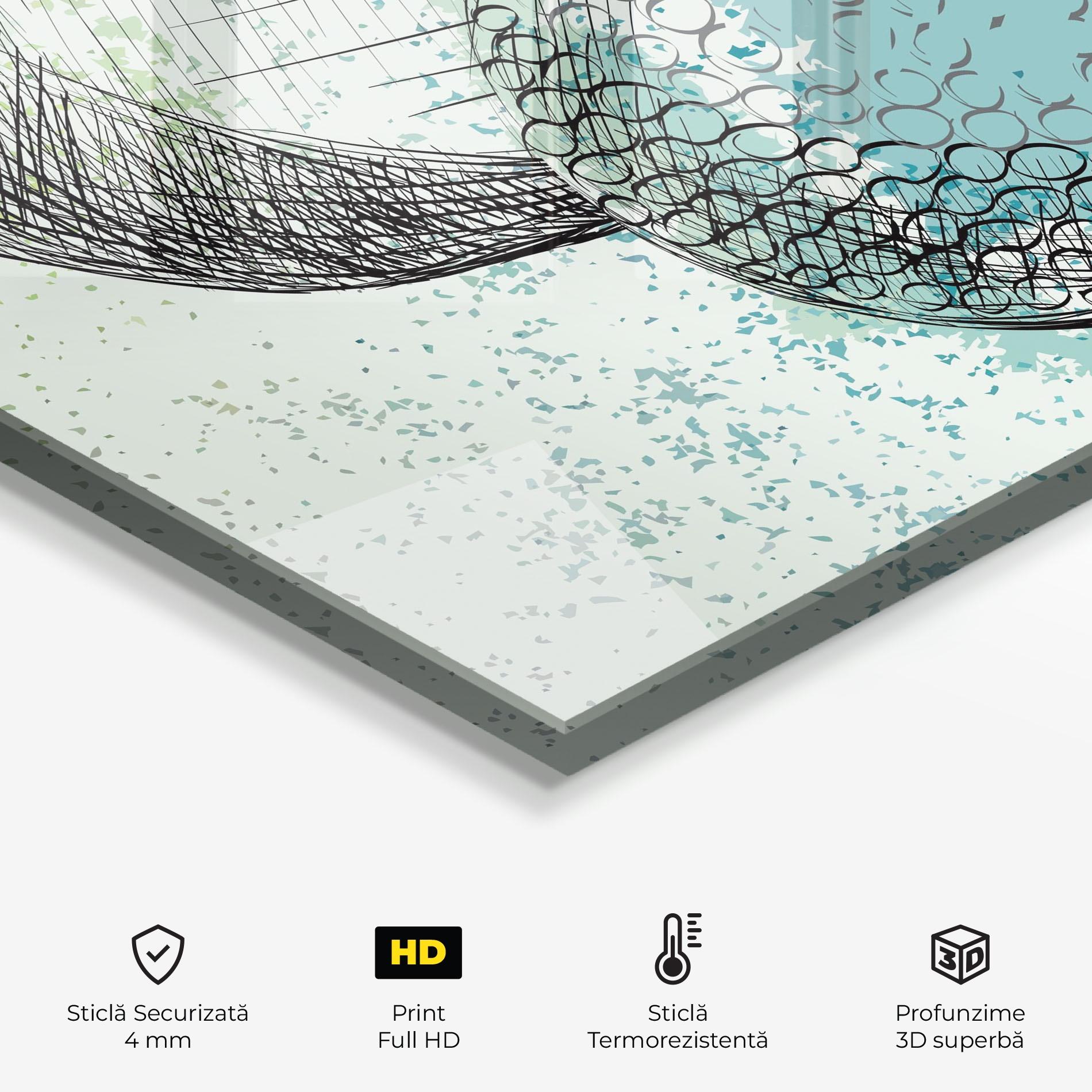 Panou Sticla Bucatarie Blue Golf mockup 2