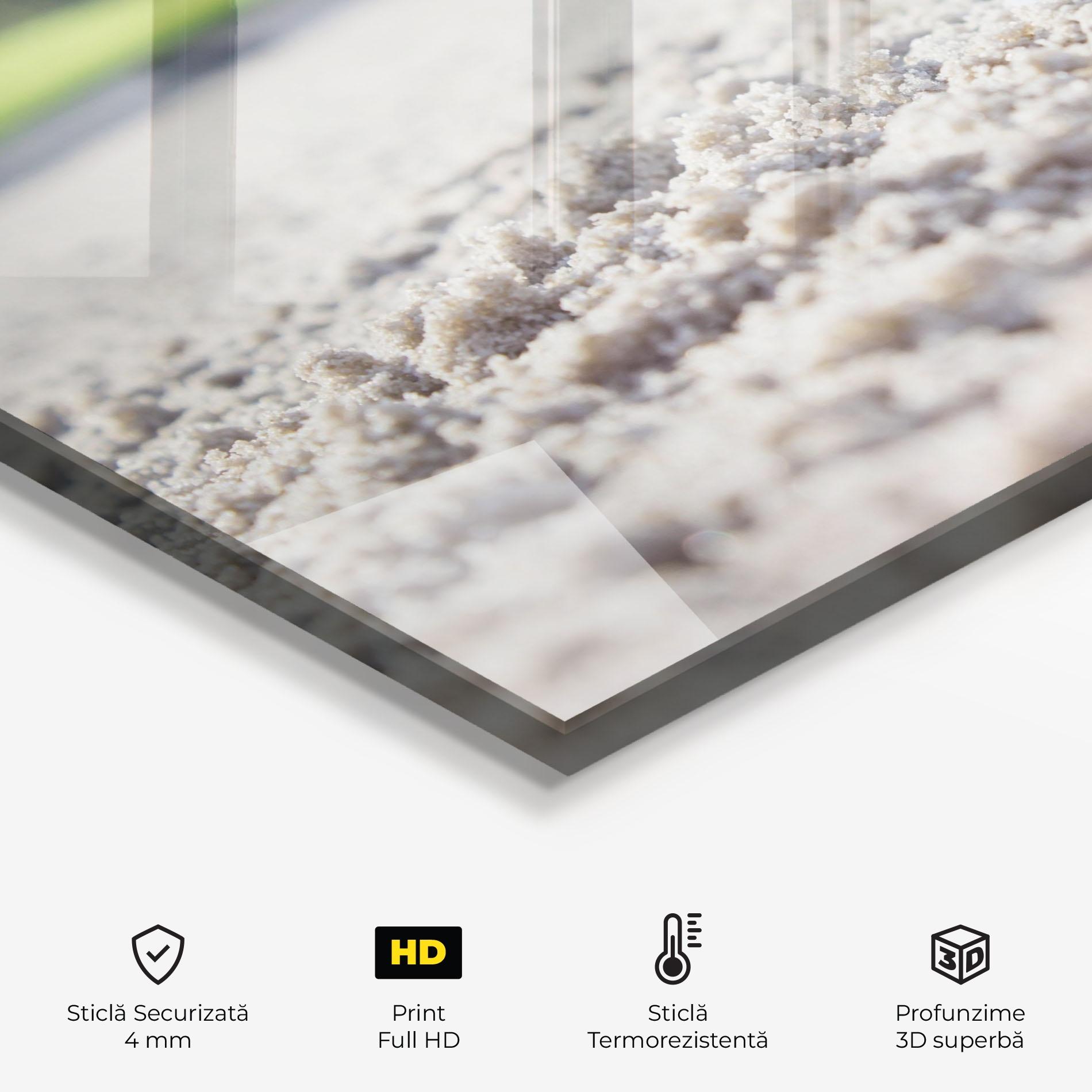 Panou Sticla Bucatarie Golf Ball In Sand mockup 2