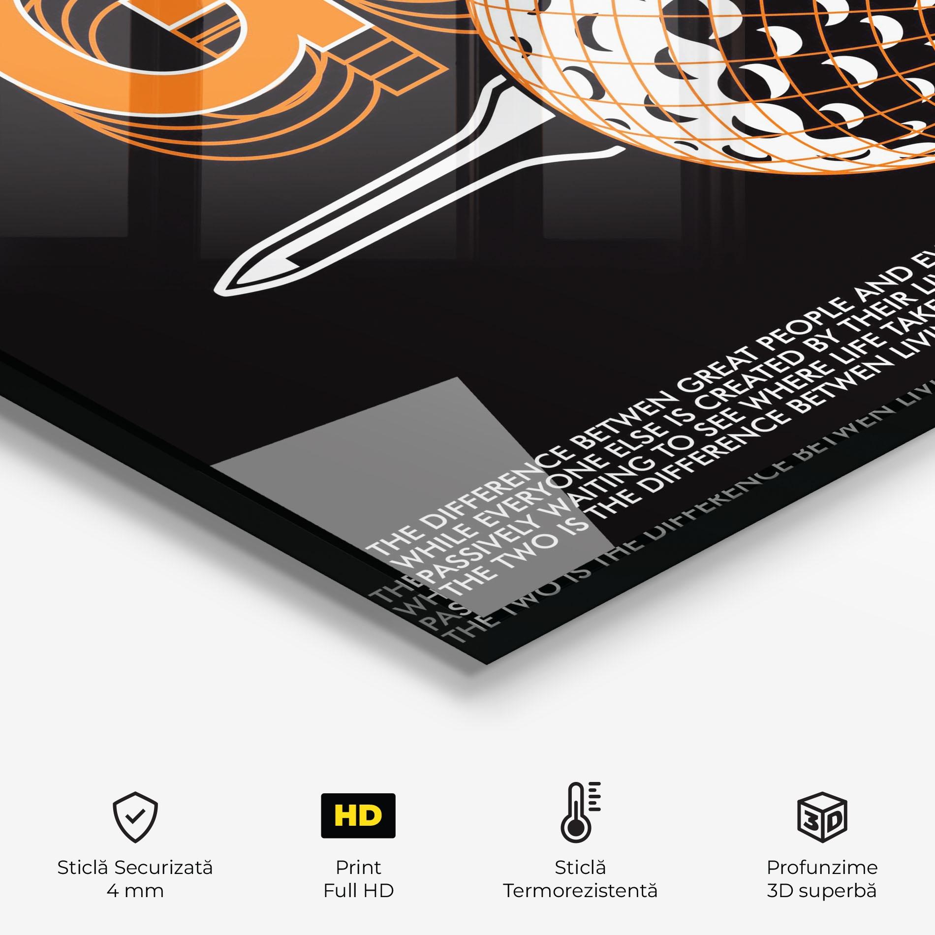 Panou Sticla Bucatarie Golf Great People mockup 2