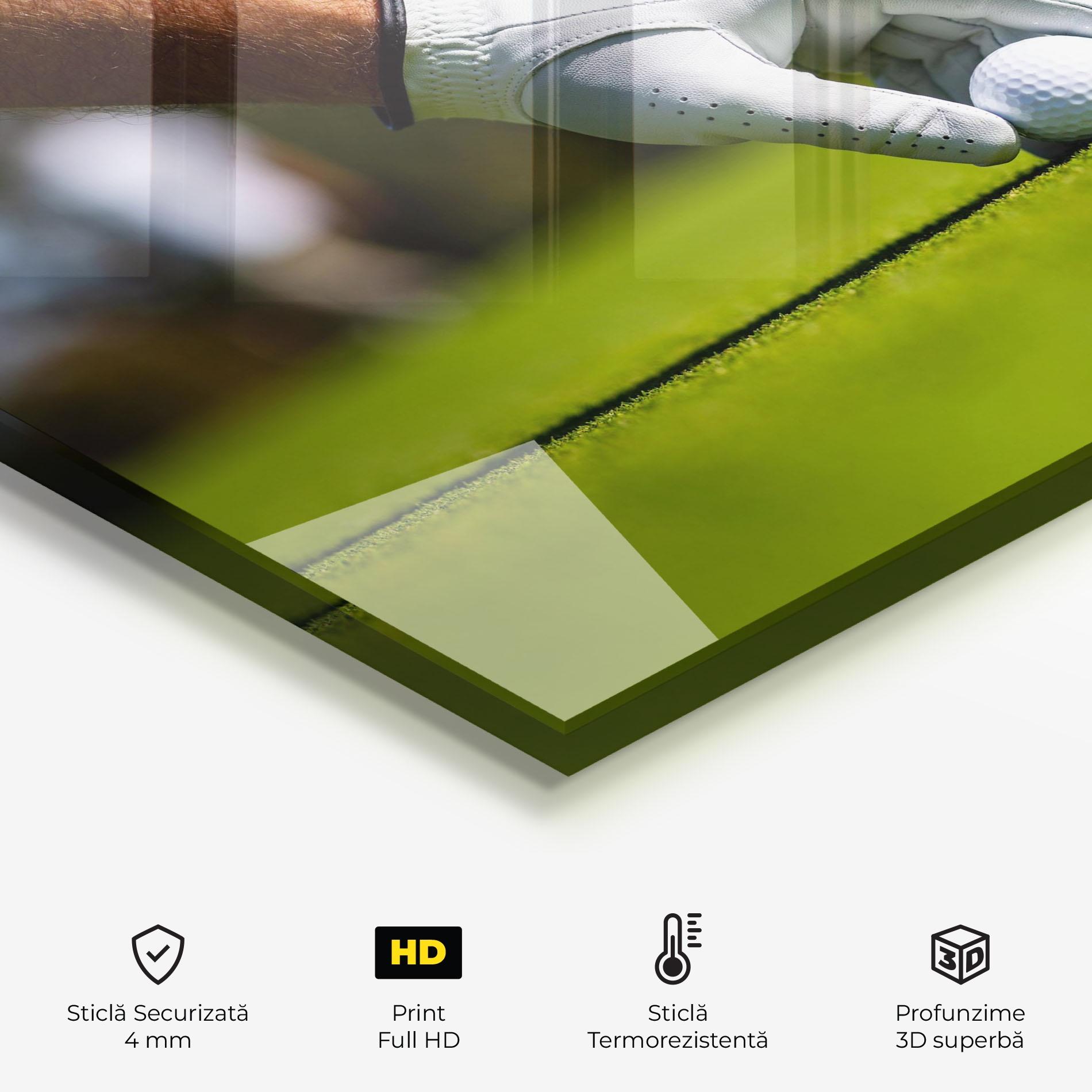 Panou Sticla Bucatarie Golfer Man mockup 2