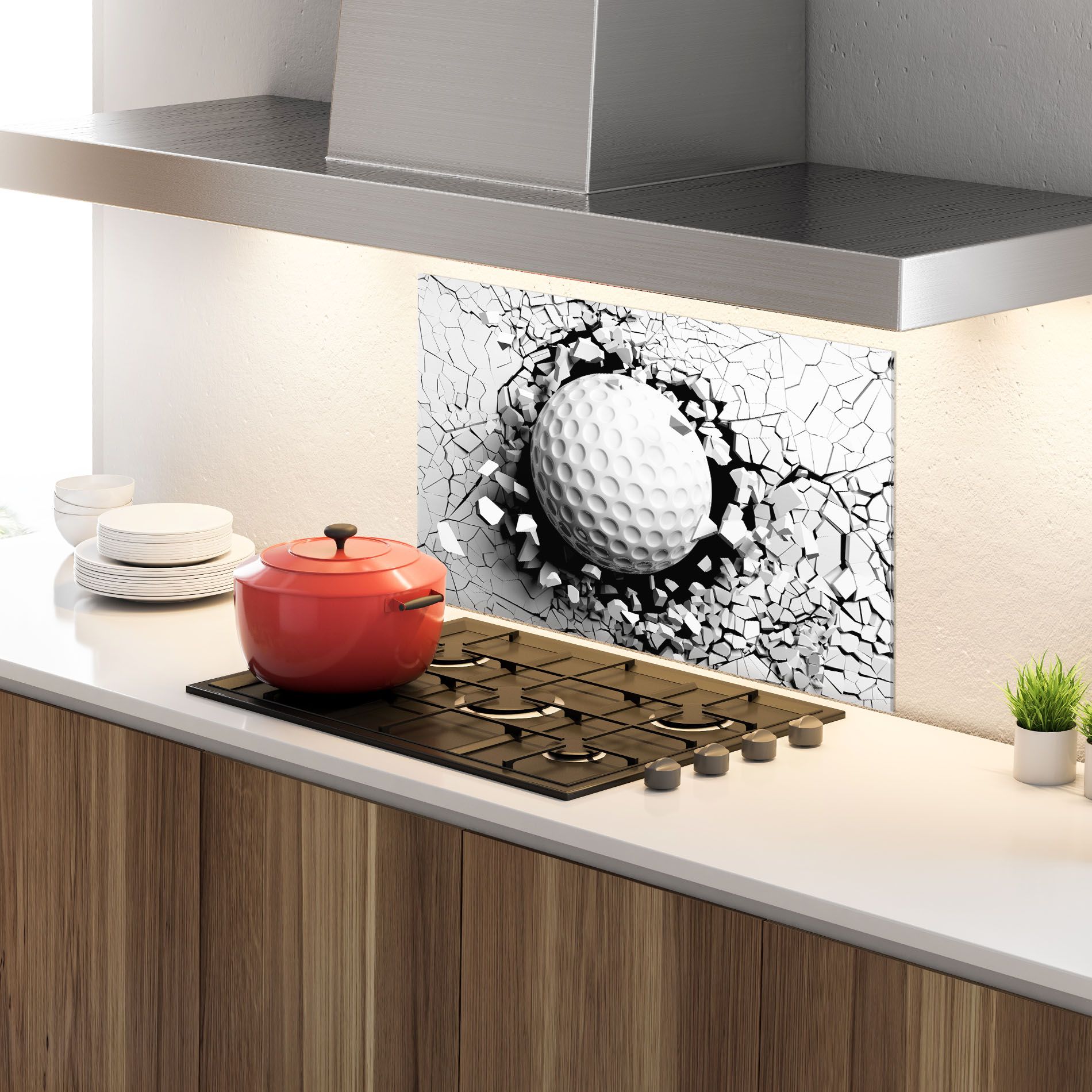 Golf Ball Breaking Wall mockup 4