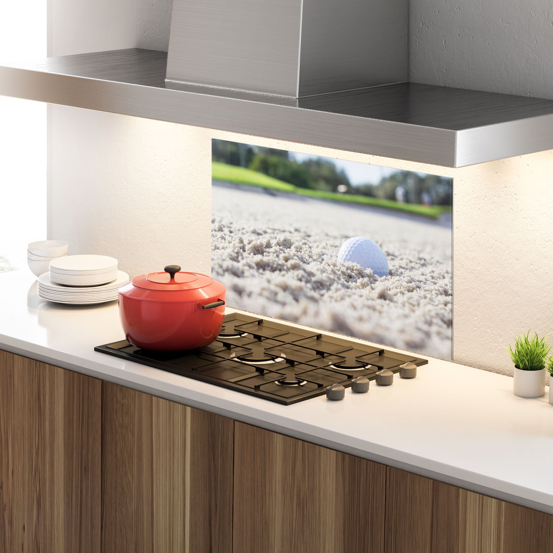 Golf Ball In Sand mockup 4