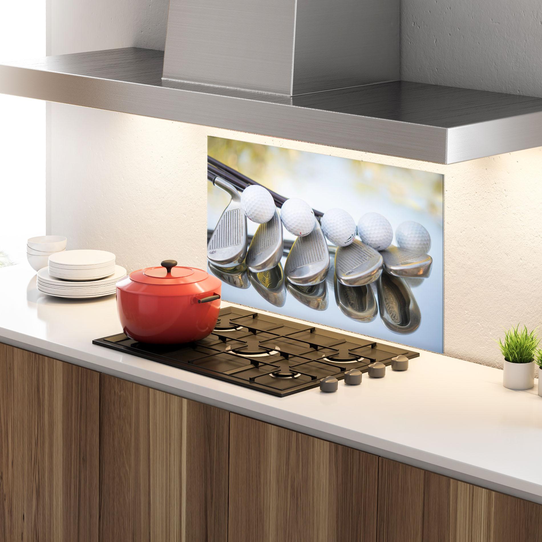 Panou Sticla Bucatarie Golf Set mockup 4