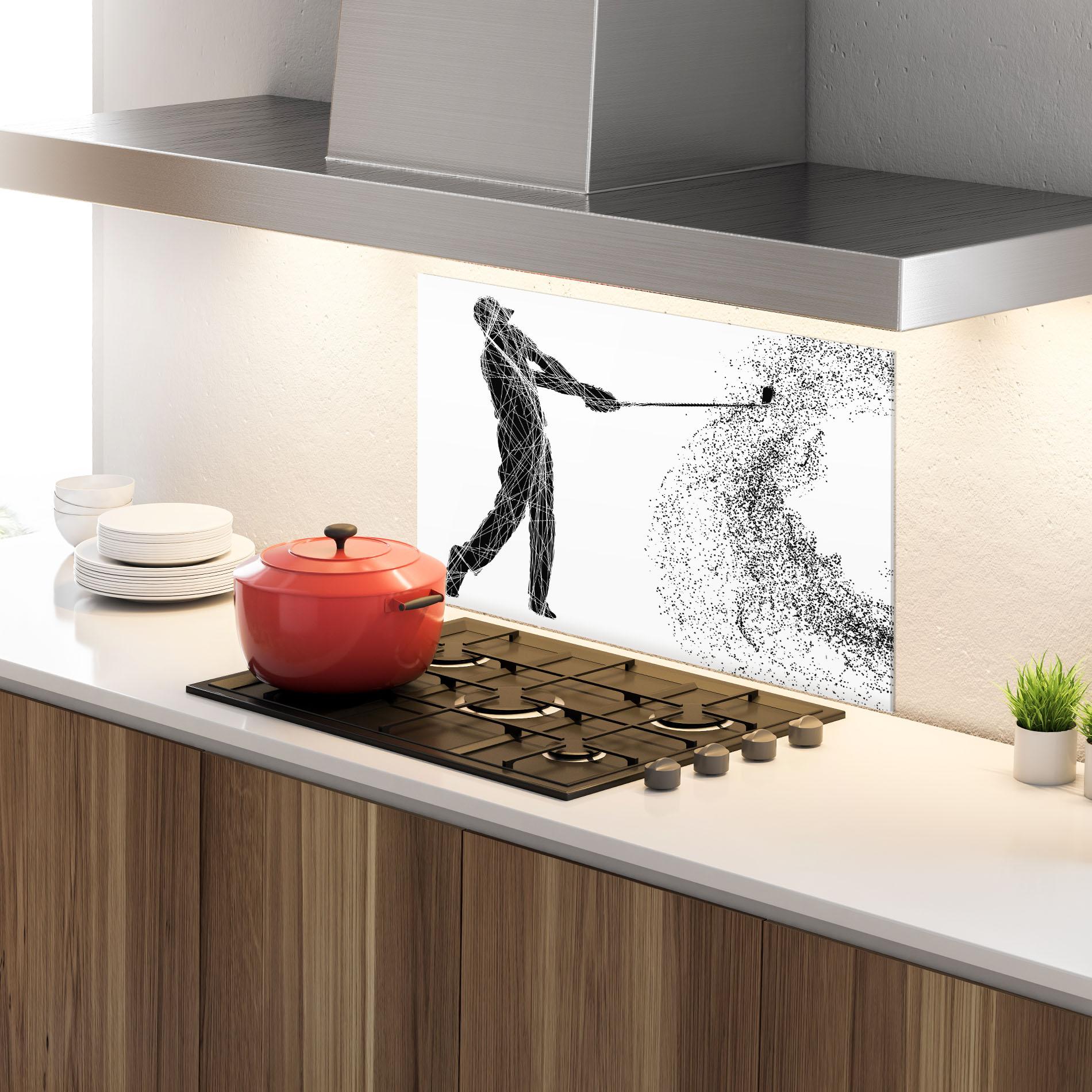 Panou Sticla Bucatarie Golf White mockup 4