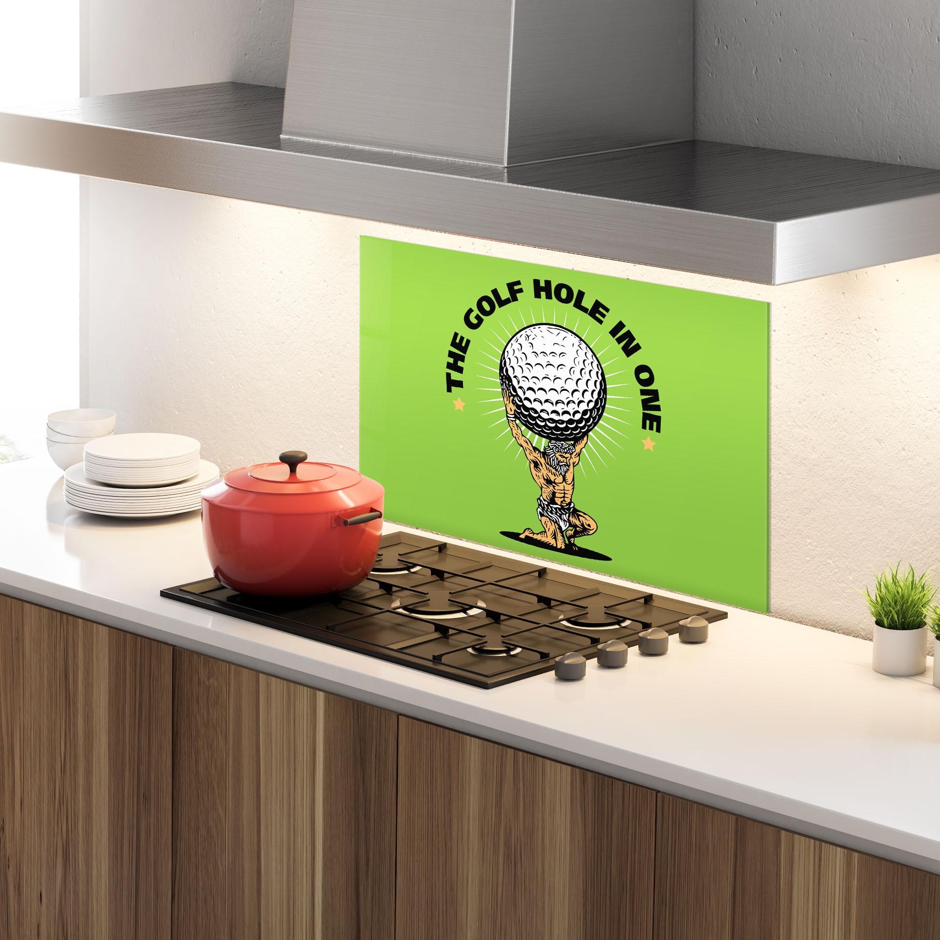 Panou Sticla Bucatarie Hole In One mockup 4