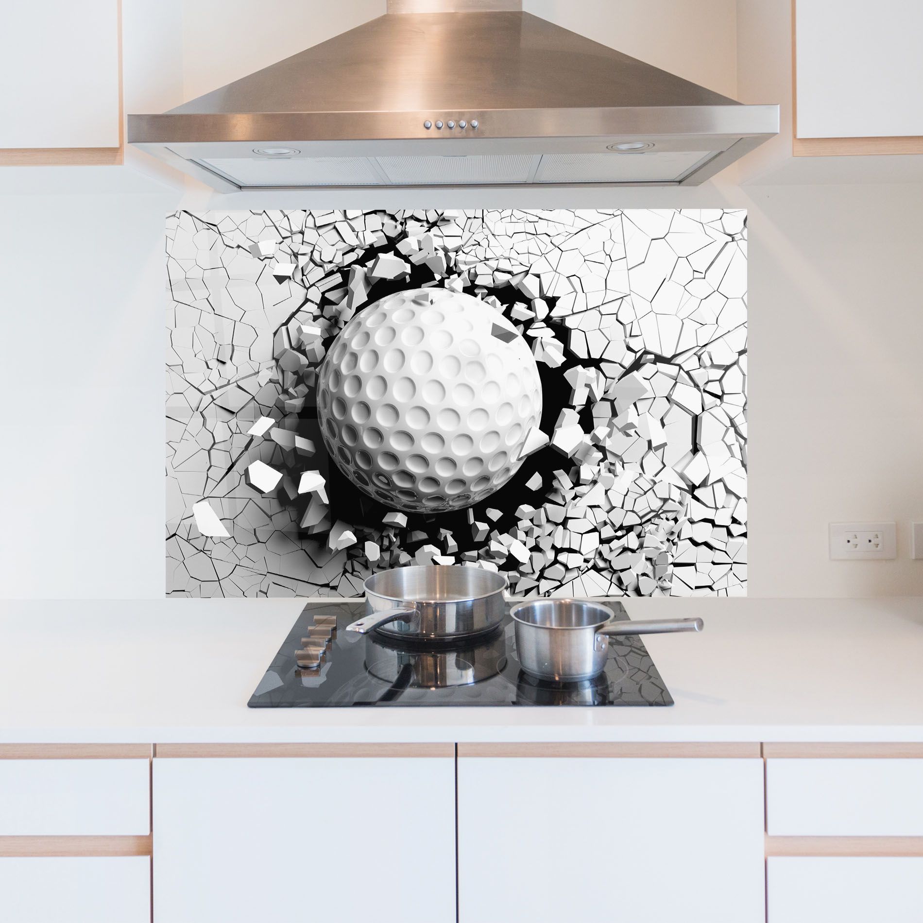 Golf Ball Breaking Wall mockup 5