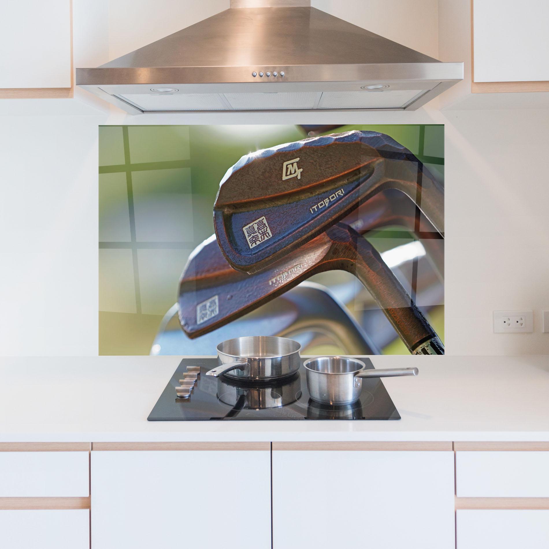 Panou Sticla Bucatarie Golf Club Close Up mockup 5