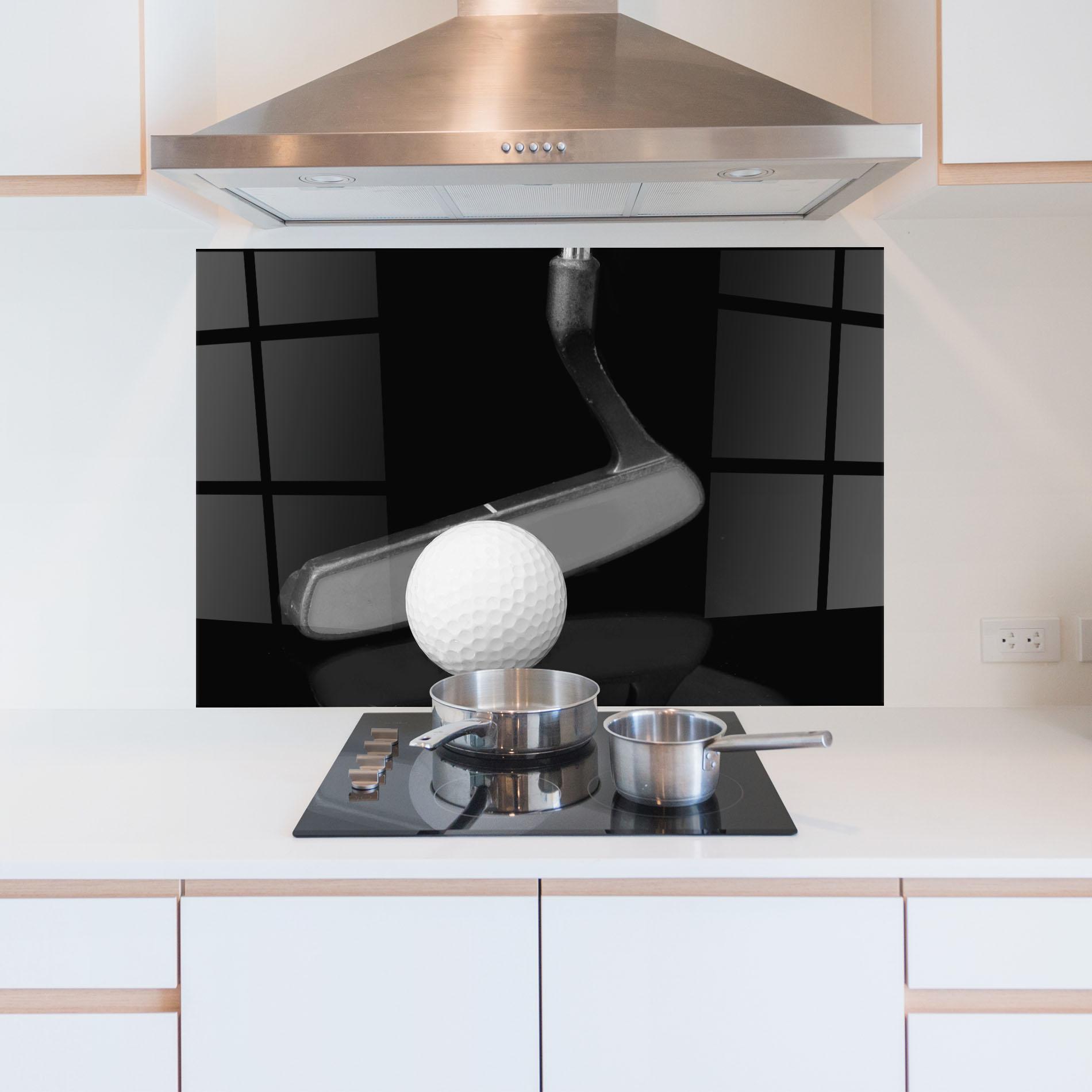 Panou Sticla Bucatarie Golf Putter Head mockup 5