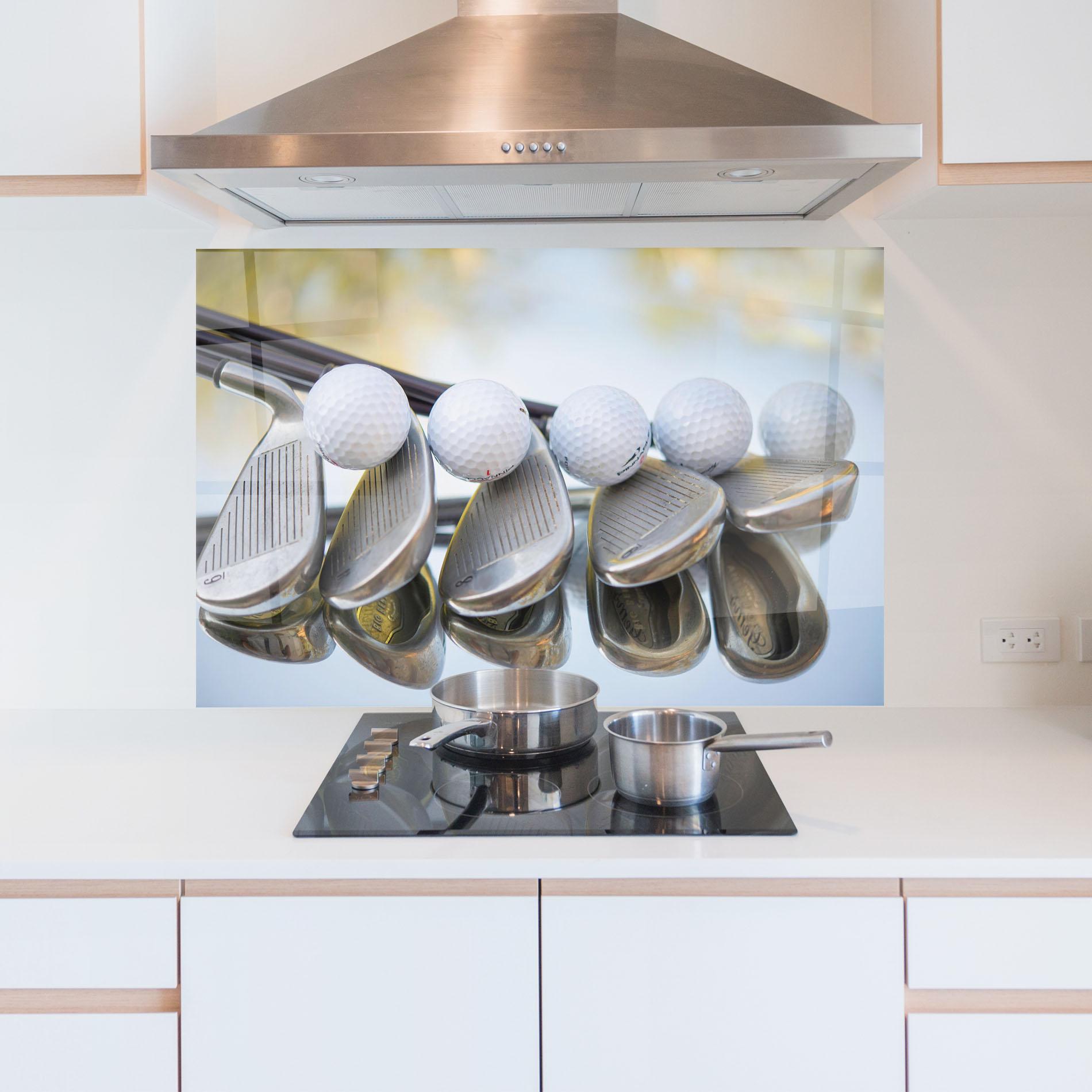 Panou Sticla Bucatarie Golf Set mockup 5