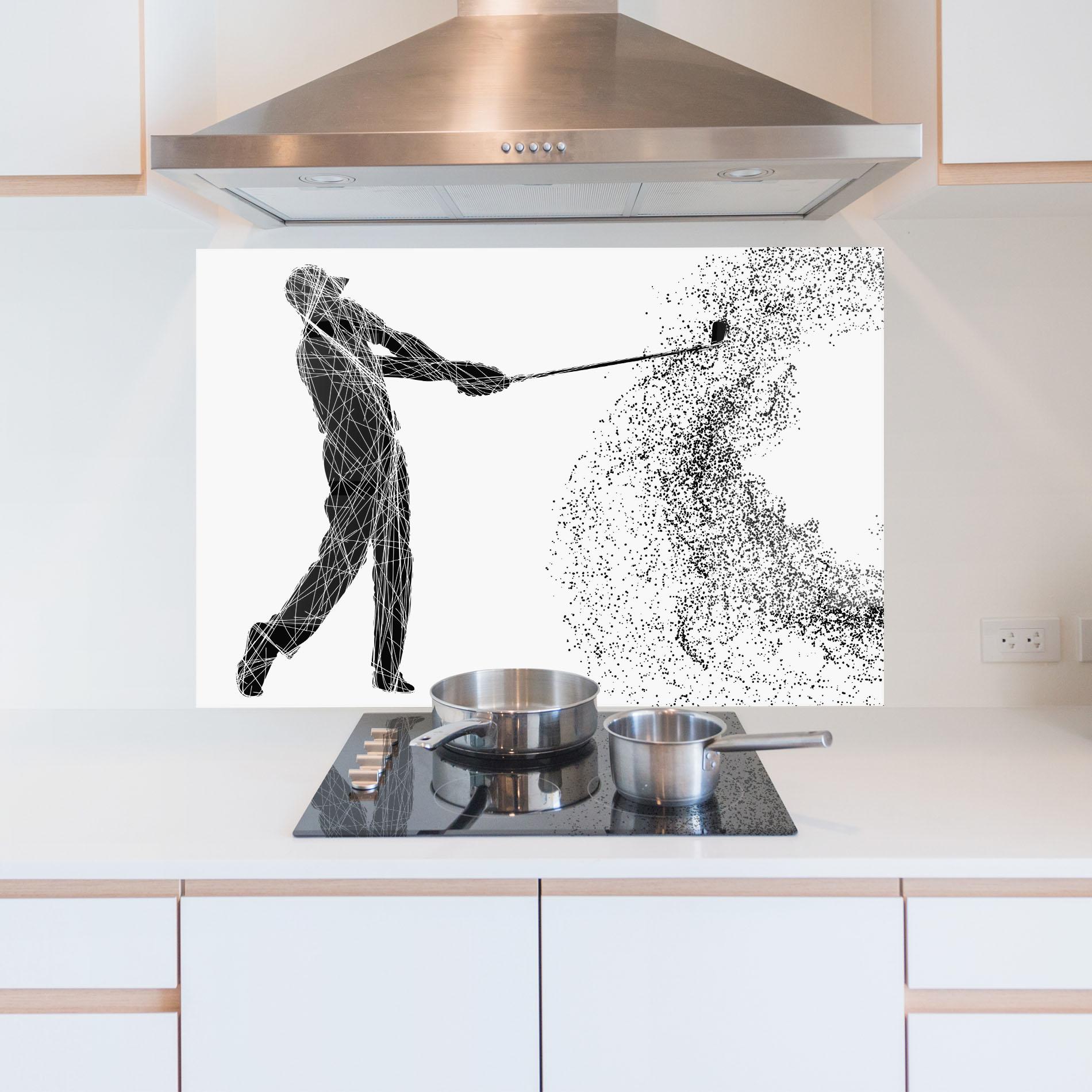 Panou Sticla Bucatarie Golf White mockup 5