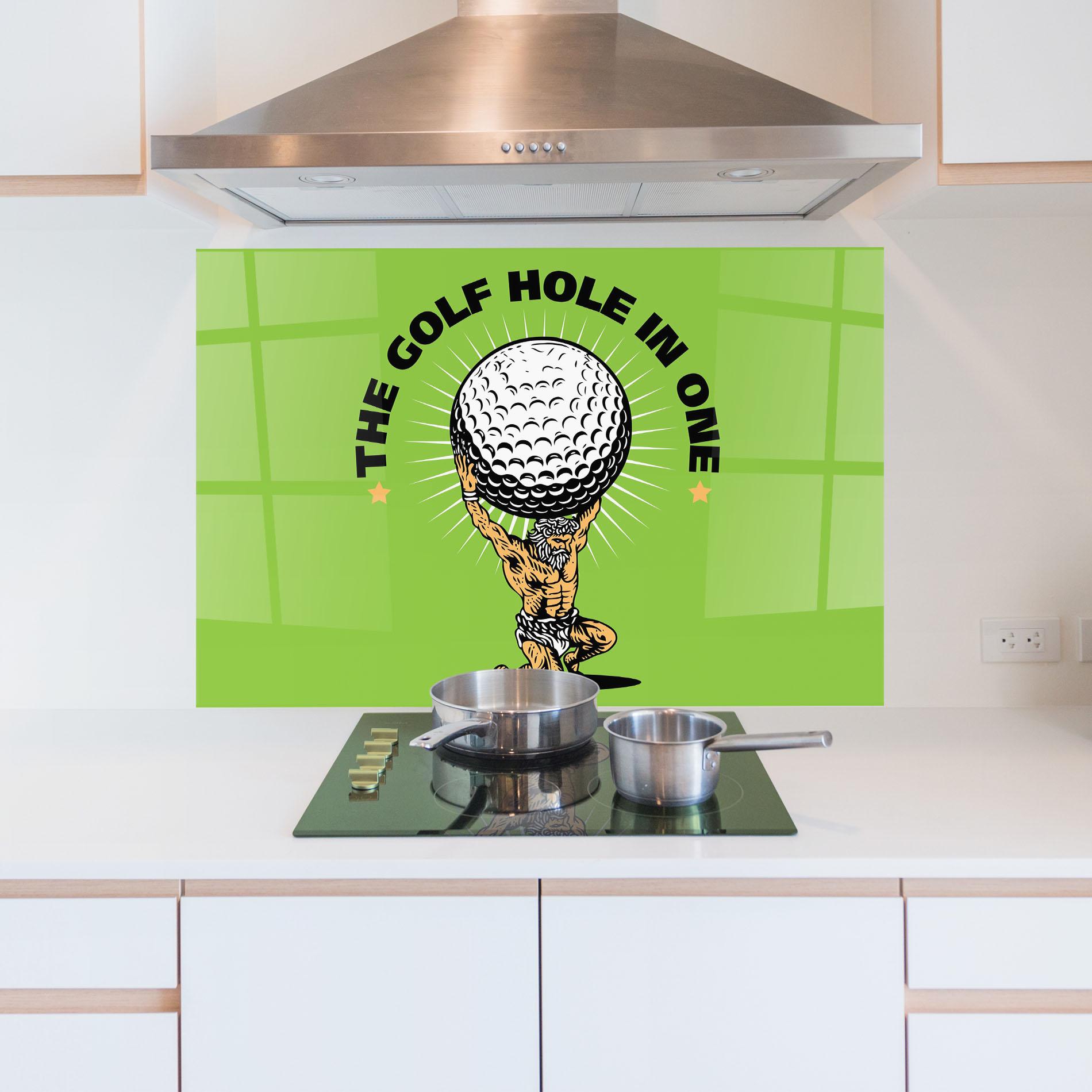 Panou Sticla Bucatarie Hole In One mockup 5