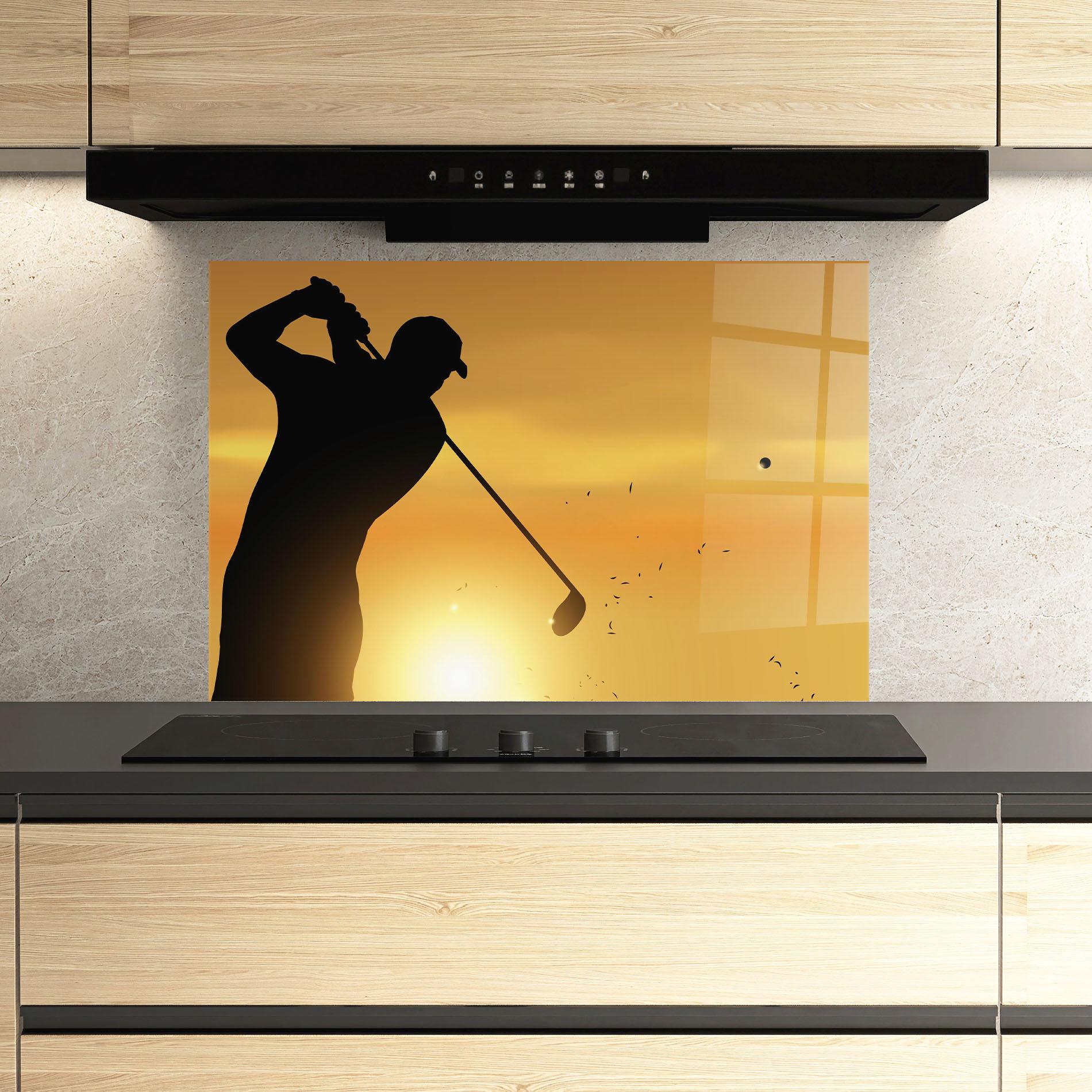 Panou Sticla Bucatarie Gold Sunrise mockup 3