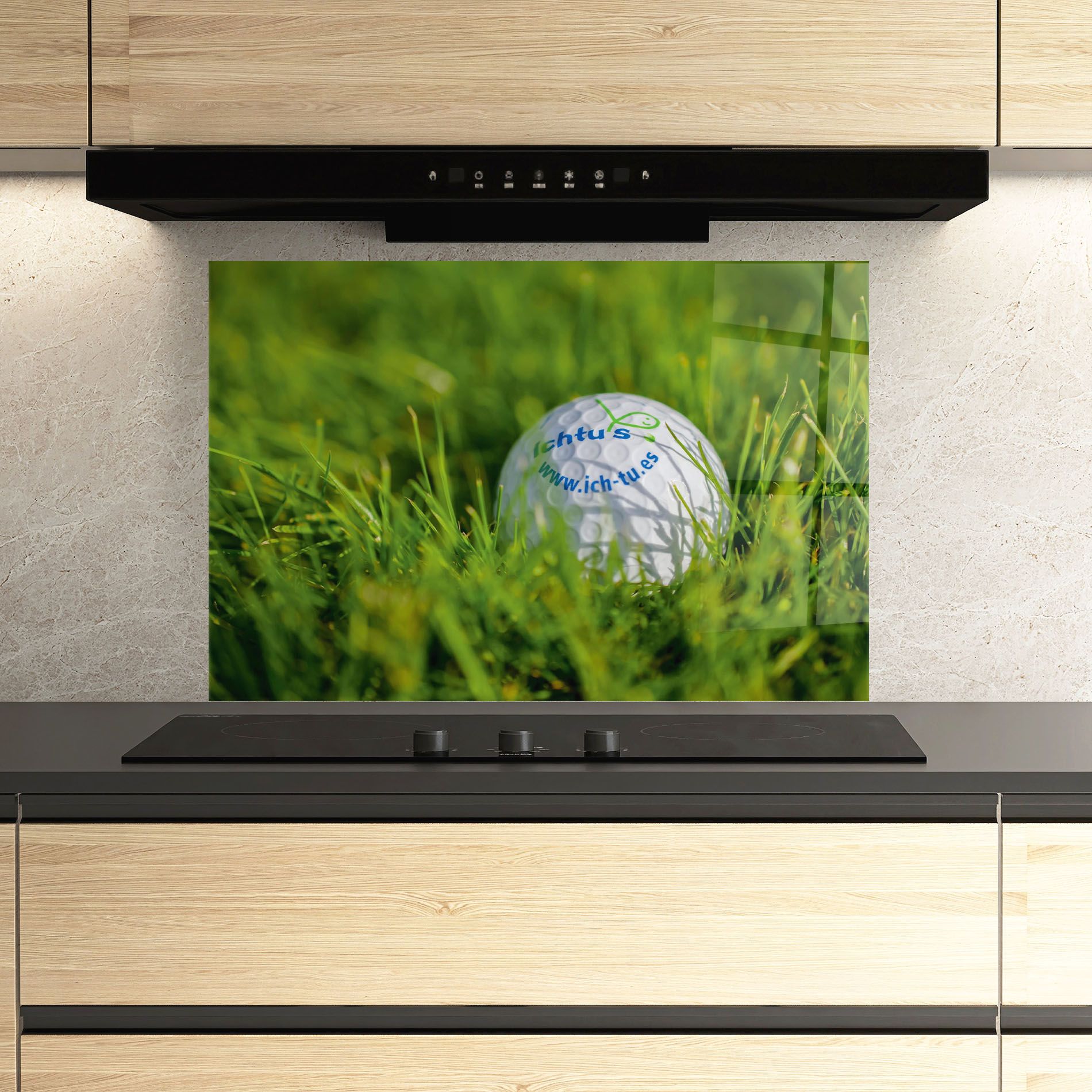 Golf Ball In Grass mockup 3