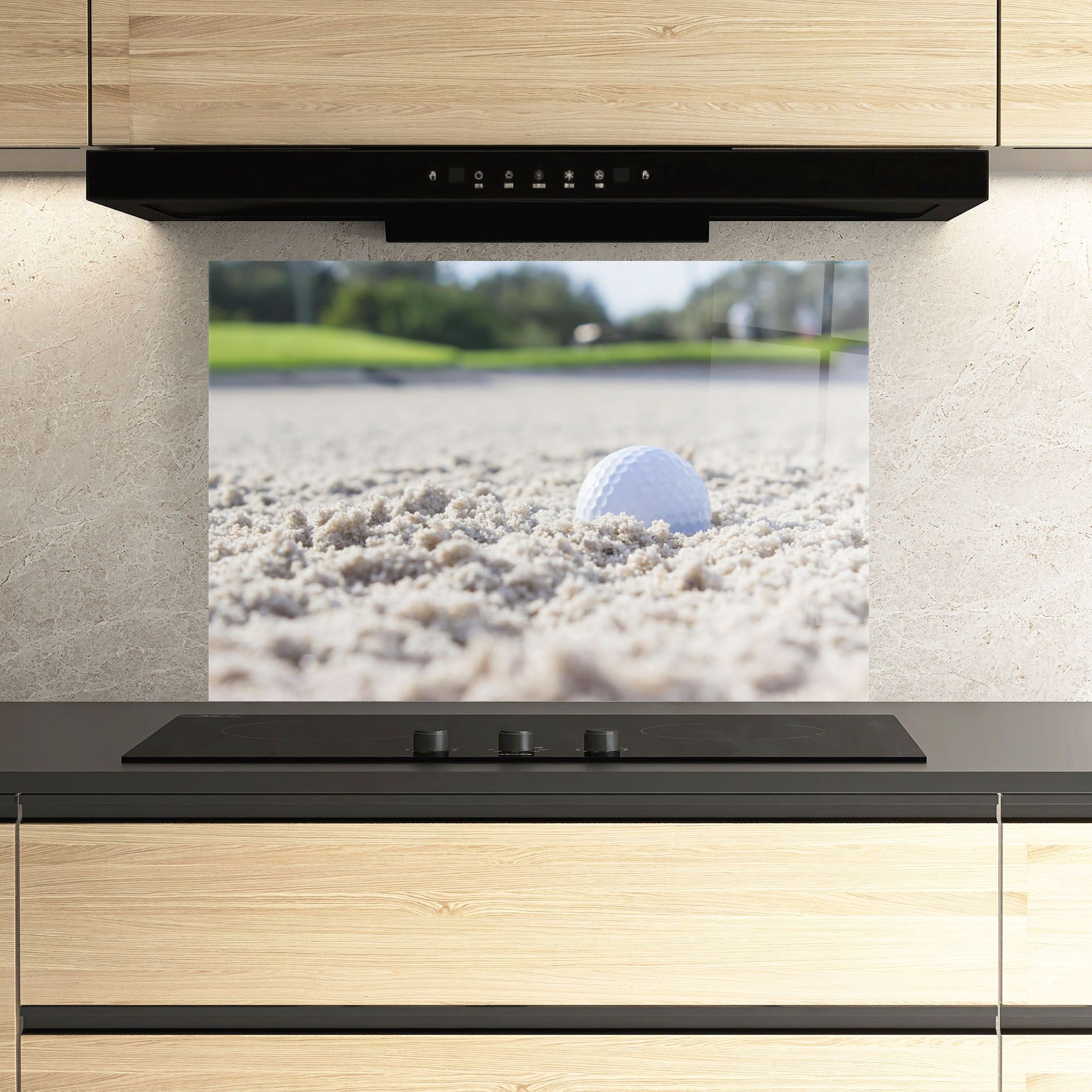 Golf Ball In Sand mockup 3