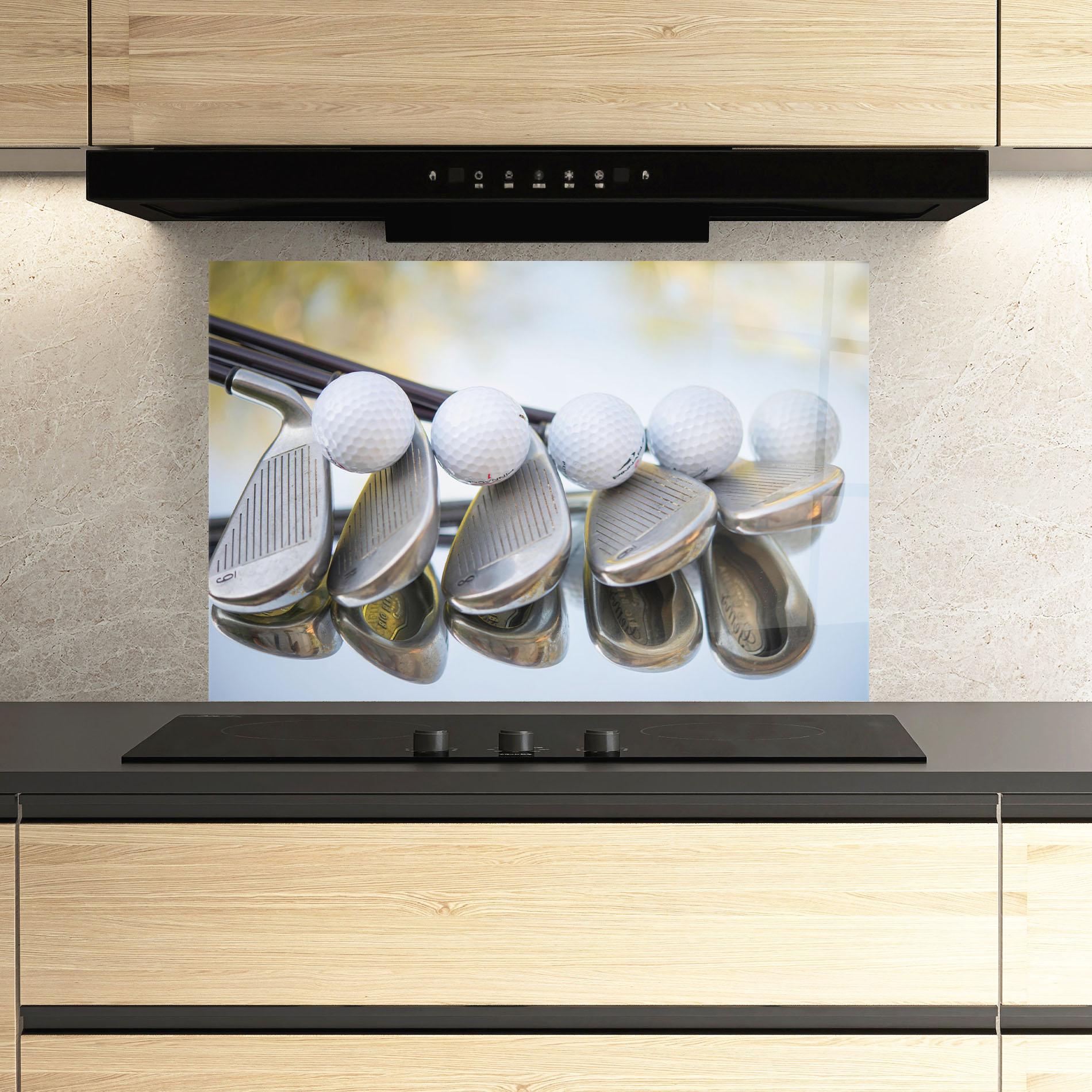 Panou Sticla Bucatarie Golf Set mockup 3