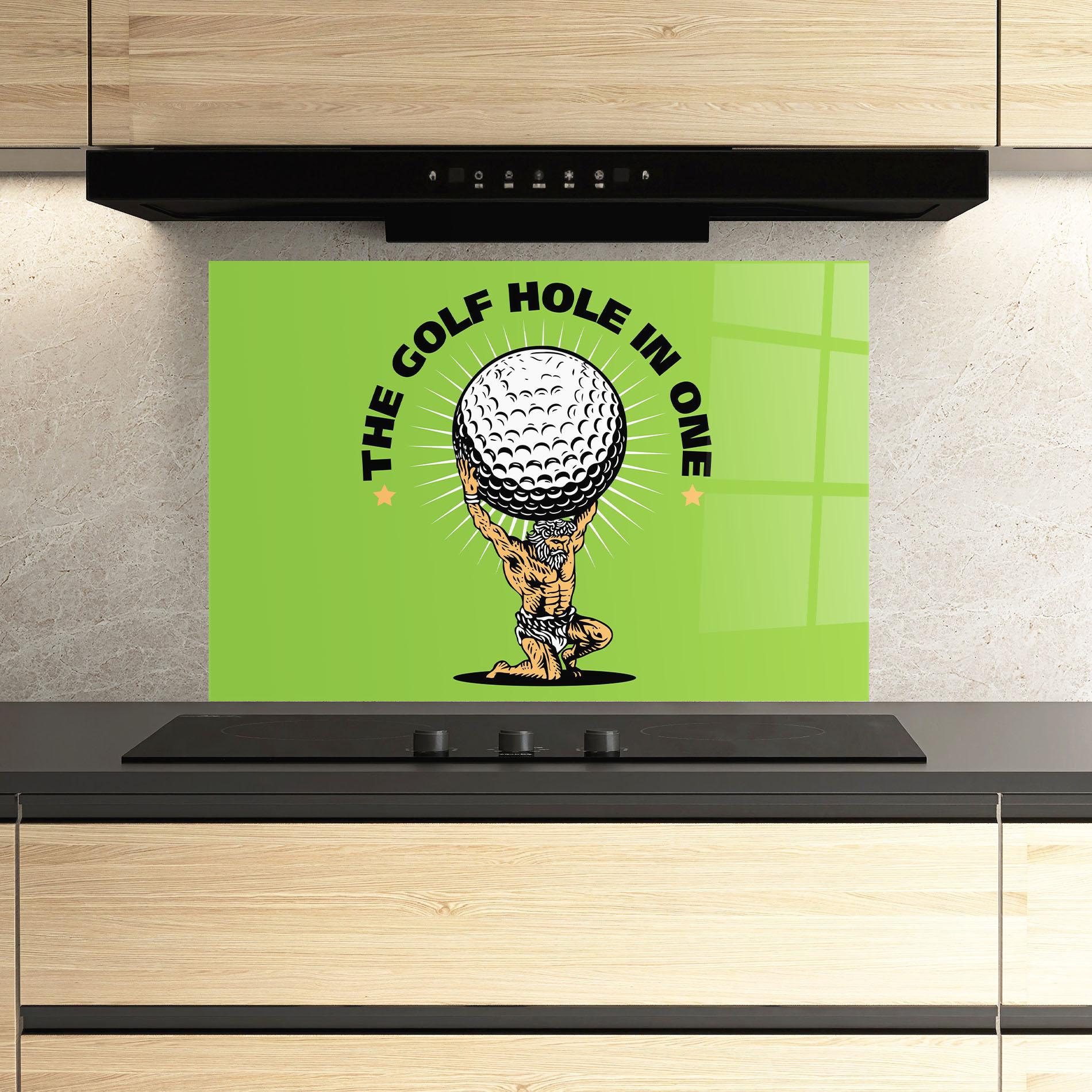 Panou Sticla Bucatarie Hole In One mockup 3