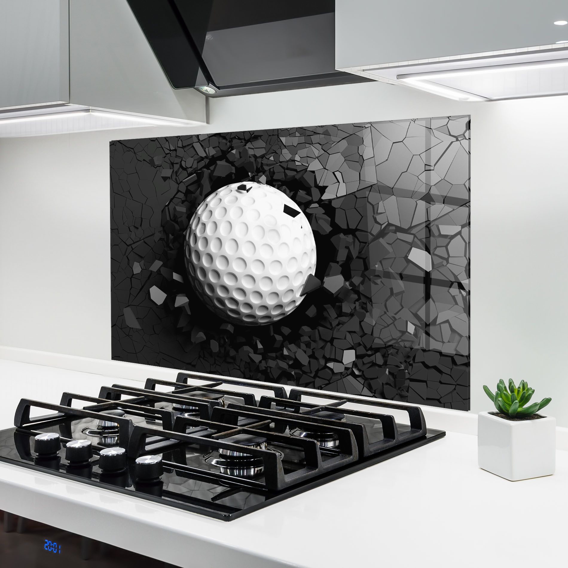 Black Wall Golf Ball mockup 6