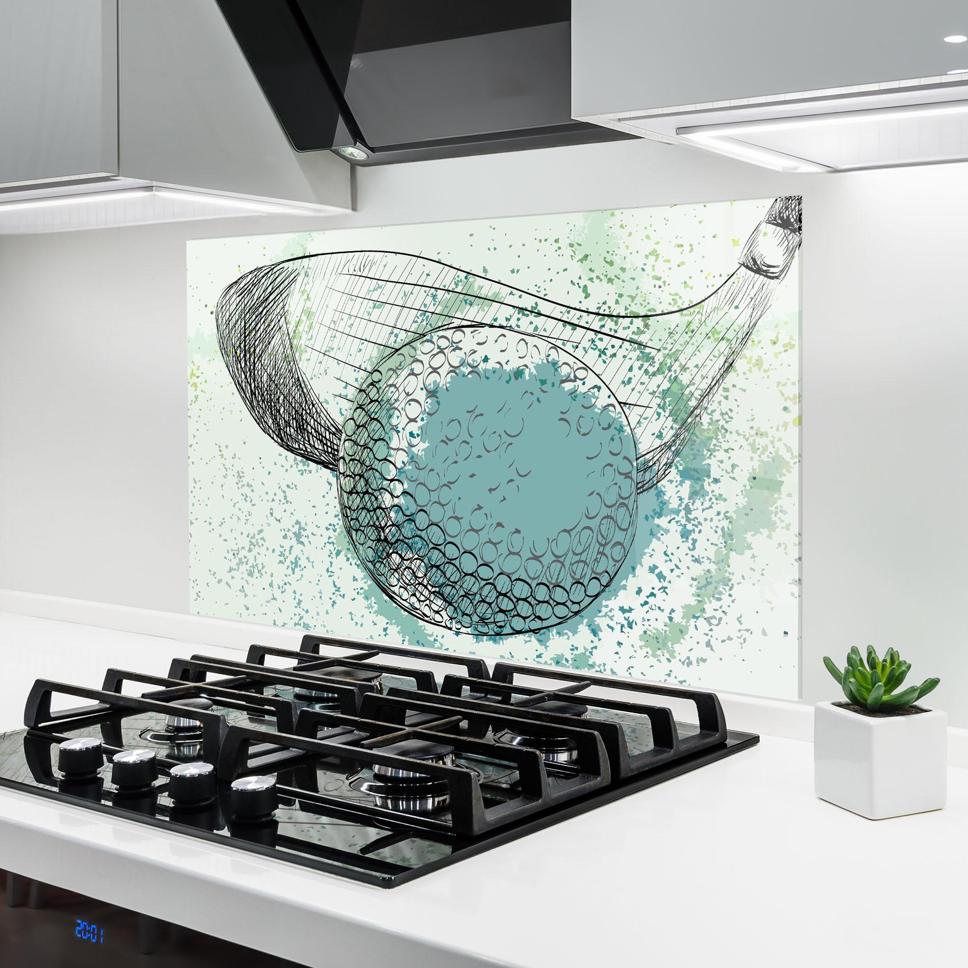 Panou Sticla Bucatarie Blue Golf mockup 6