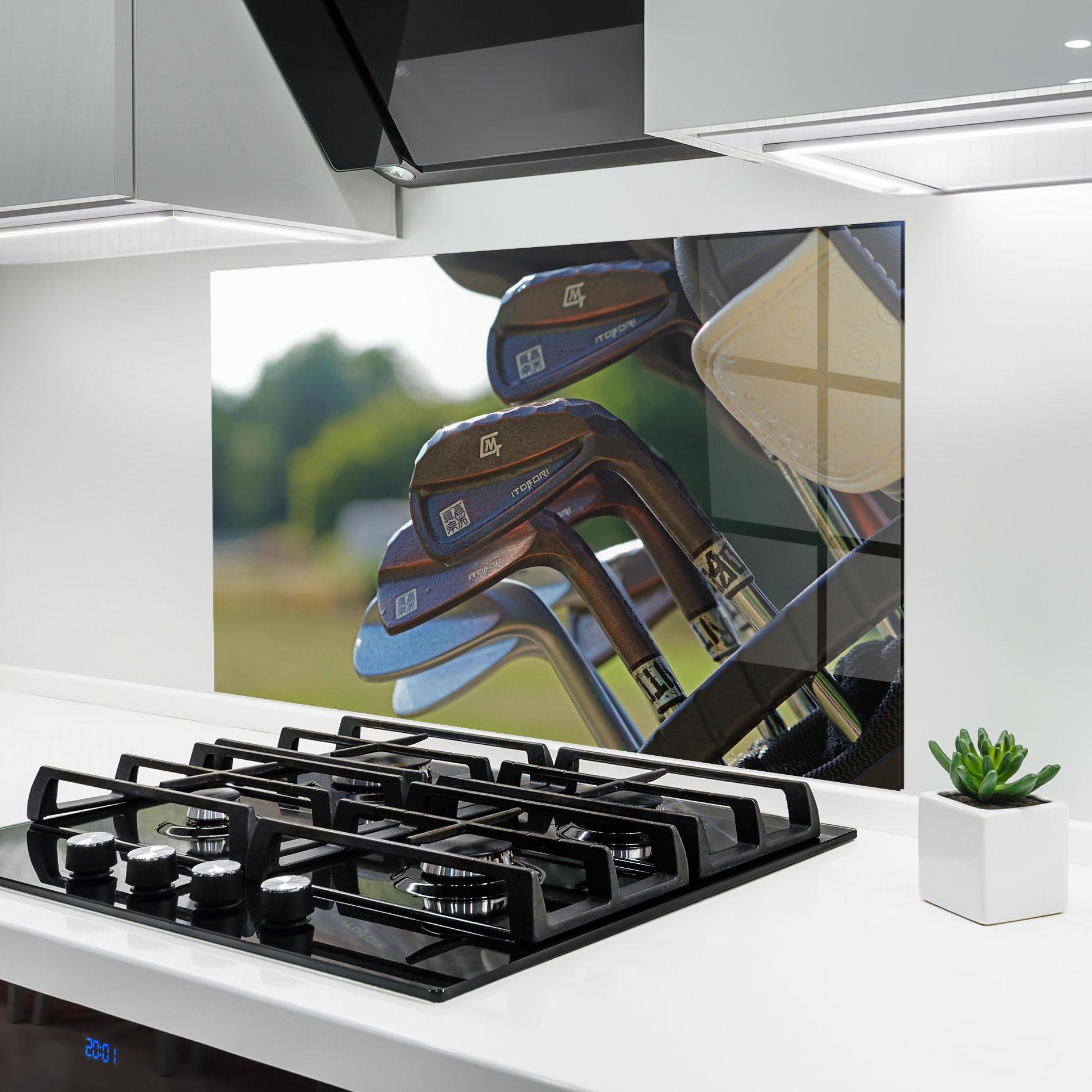 Panou Sticla Bucatarie Brown Golf Club mockup 6