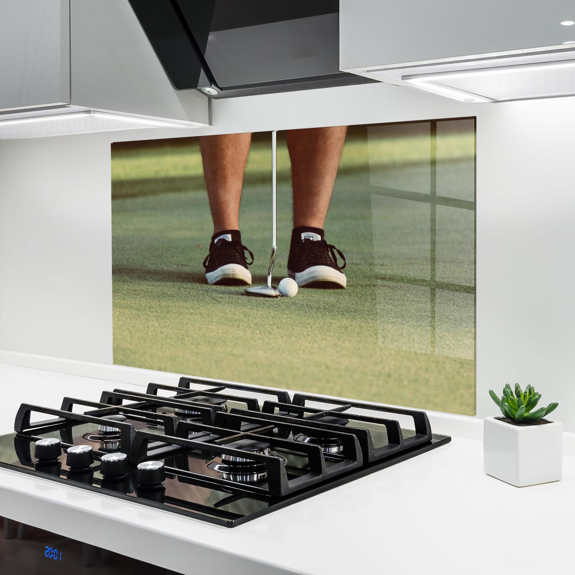 Panou Sticla Bucatarie Converse Golf Ball mockup 6