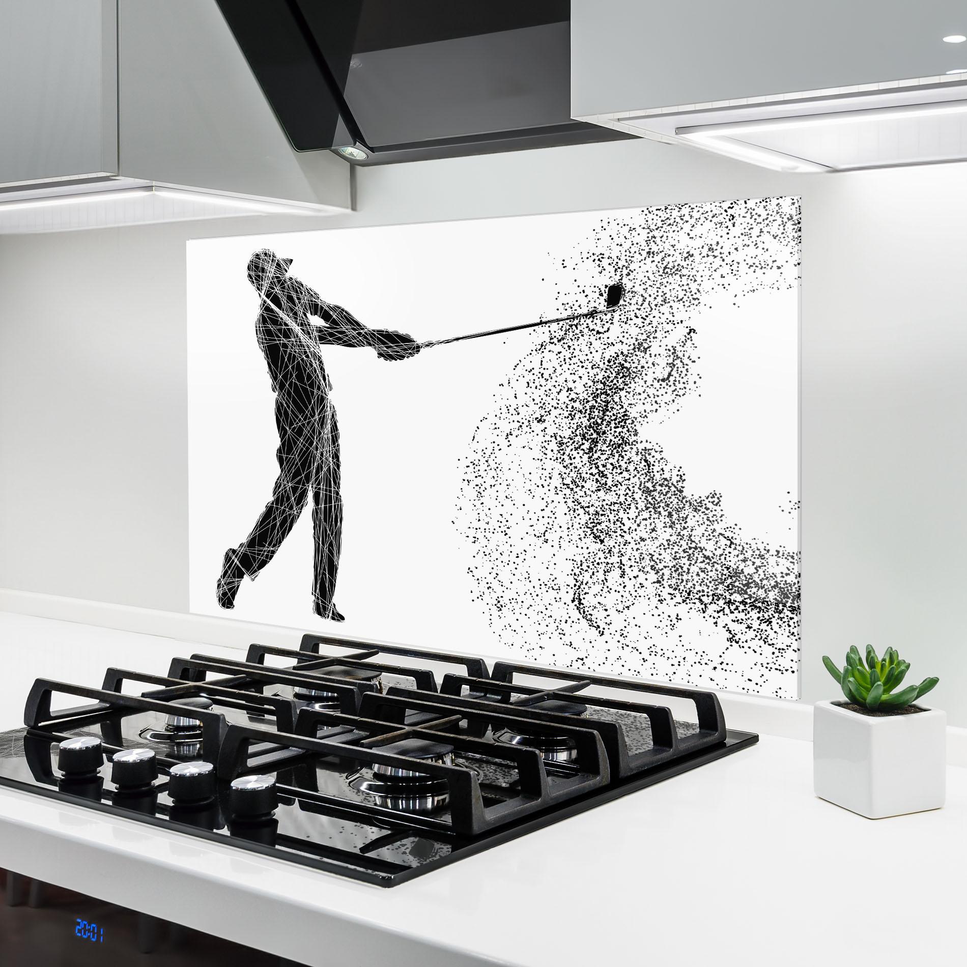 Panou Sticla Bucatarie Golf White mockup 6