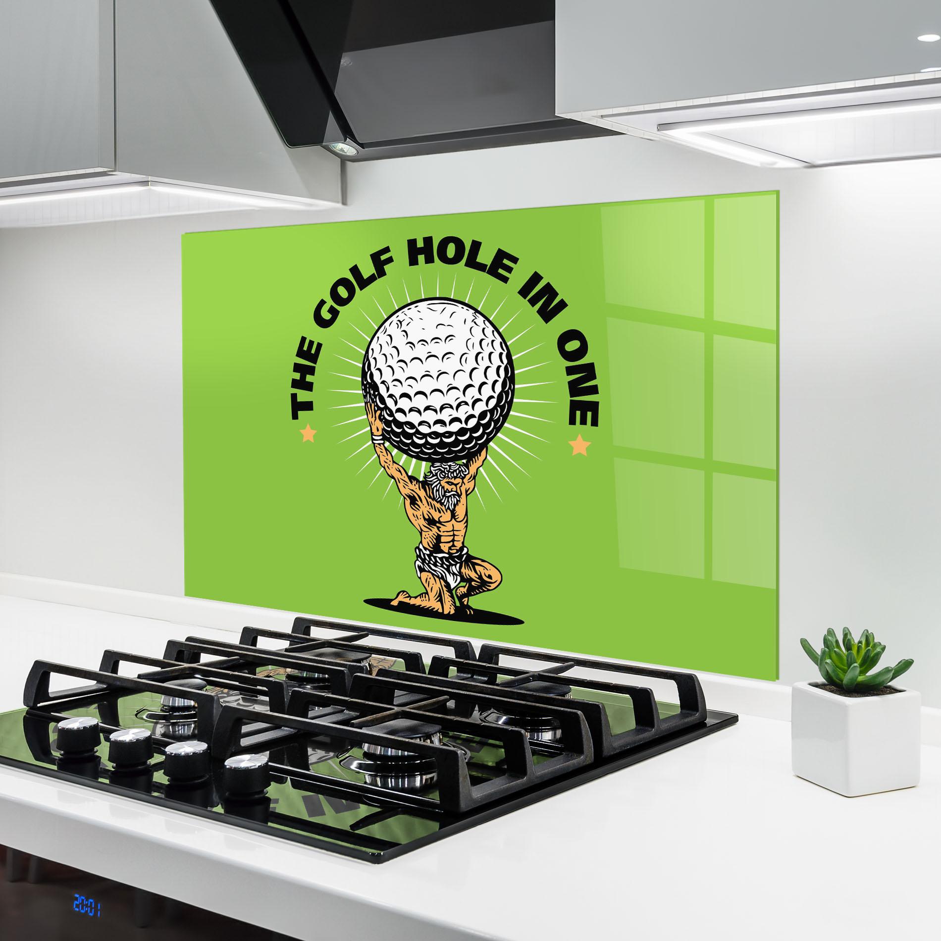 Panou Sticla Bucatarie Hole In One mockup 6