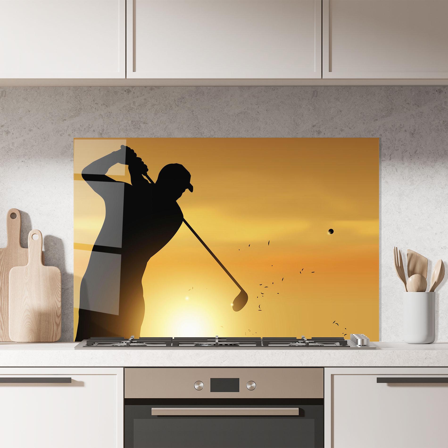 Panou Sticla Bucatarie Gold Sunrise mockup 7