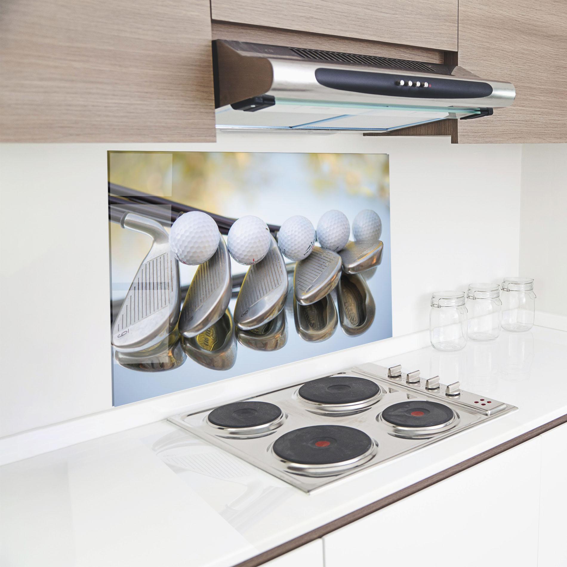 Panou Sticla Bucatarie Golf Set mockup 8