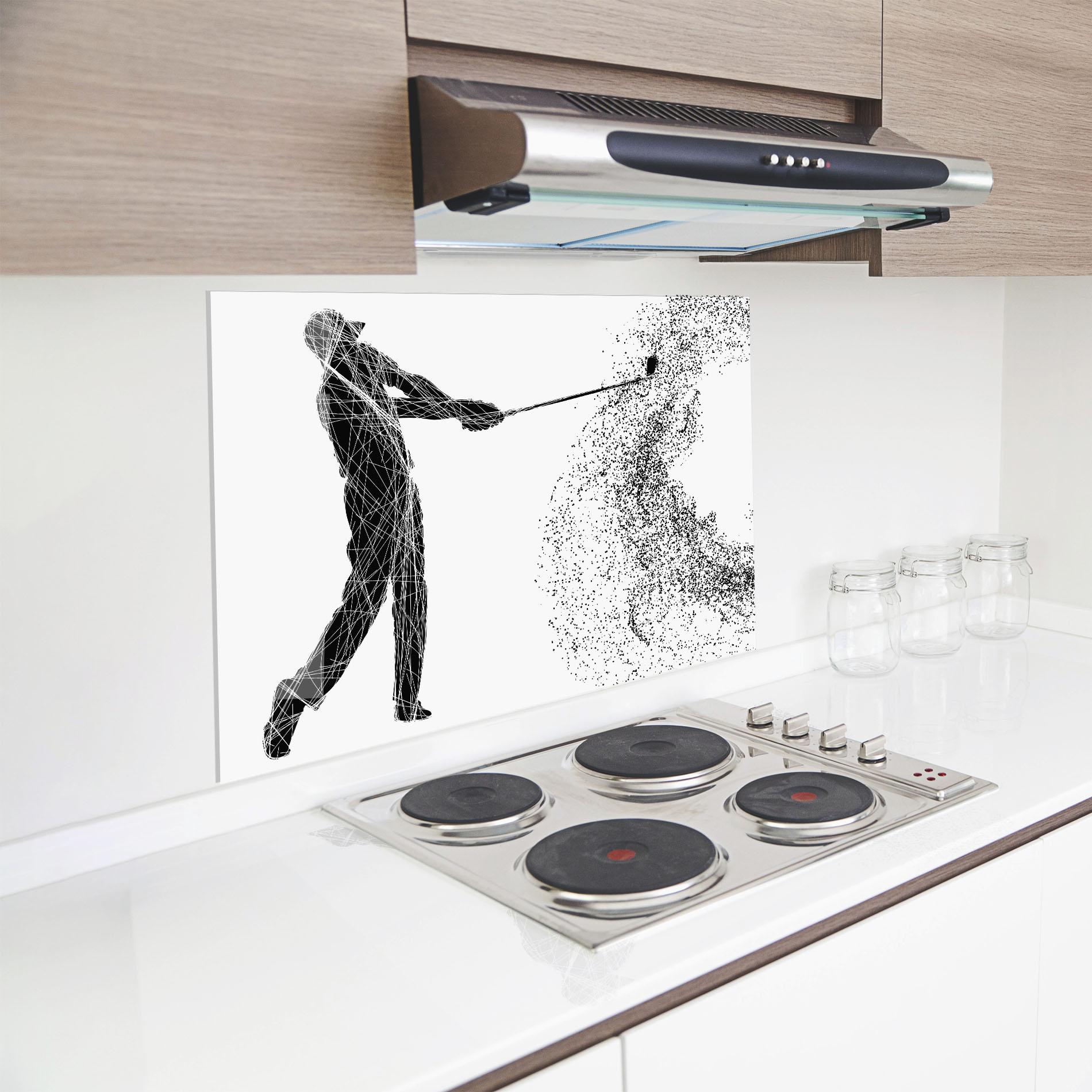 Panou Sticla Bucatarie Golf White mockup 8